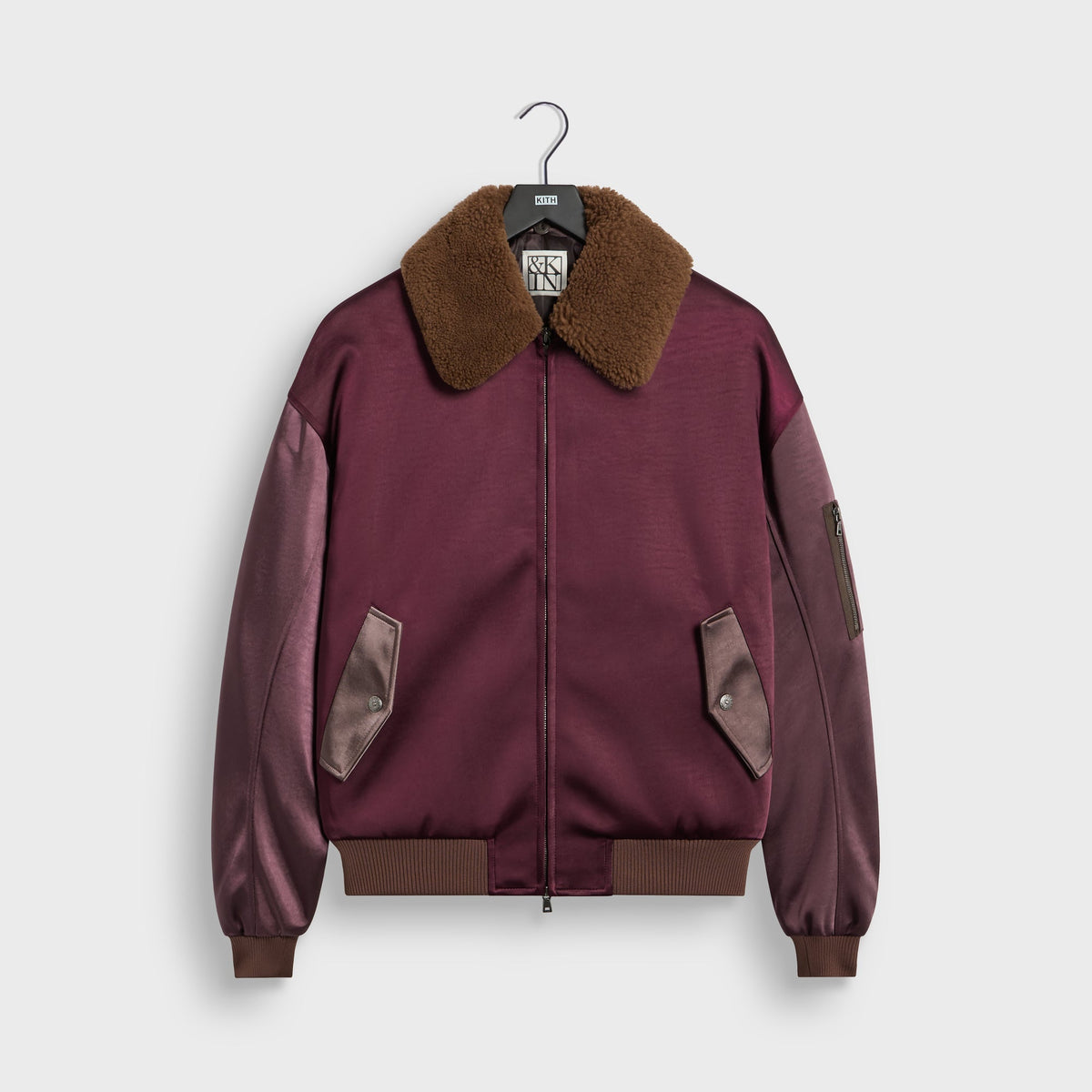 &Kin Bonded Satin Dax Bomber Jacket - Essence - PH