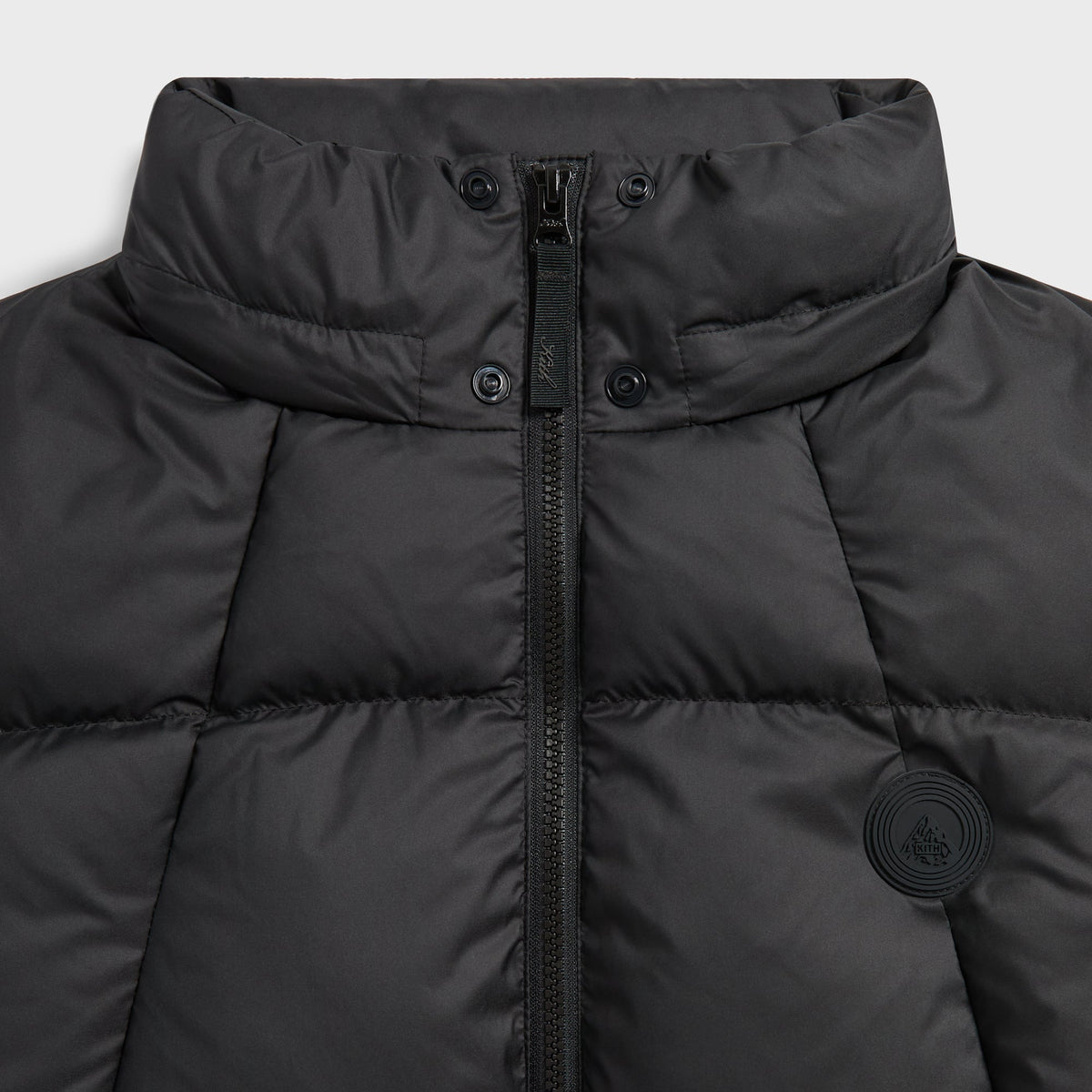 Kith Matte Stretch Taffeta Midi Puffer - Black - PH