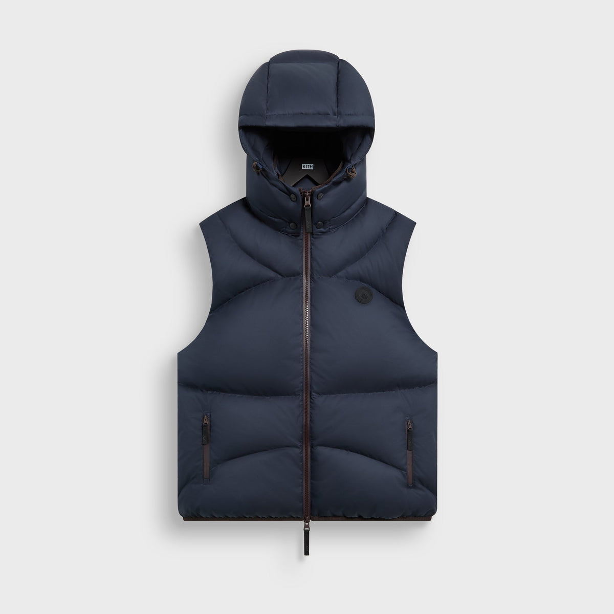 Kith Matte Stretch Taffeta Corey Puffer Vest - Nocturnal - PH