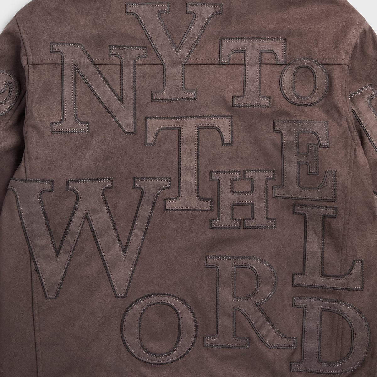 Kith Microsuede Varsity Coaches Jacket - Dark Ash - PH