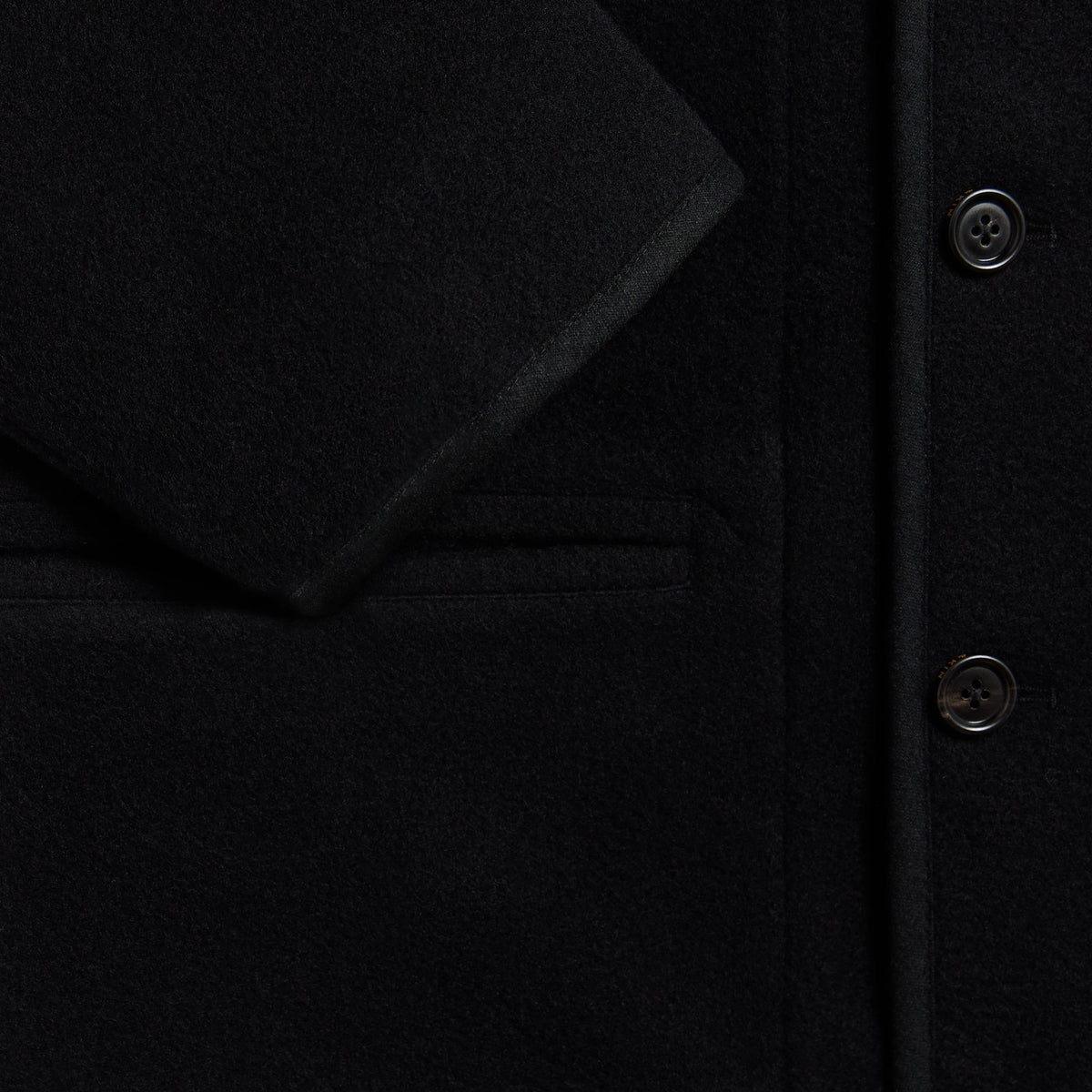 &Kin Wool Cashmere Bowie Jacket - Black - PH