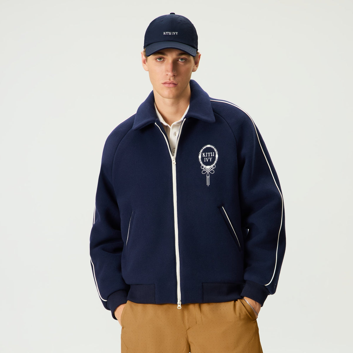 Kith Ivy Wool Varsity Jacket - Nocturnal - PH