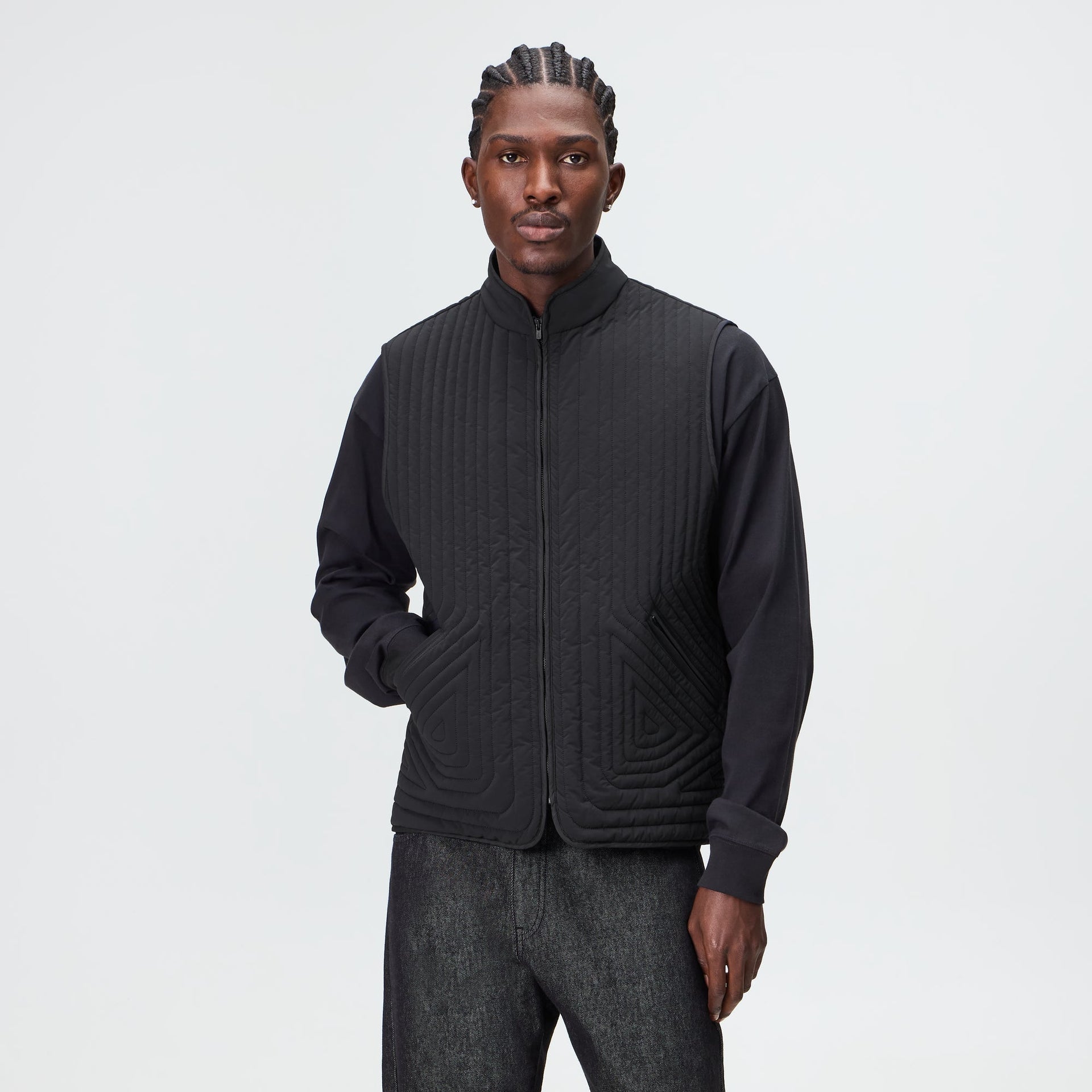 Kith Quilted Nylon Lorenzo Vest - Black - PH
