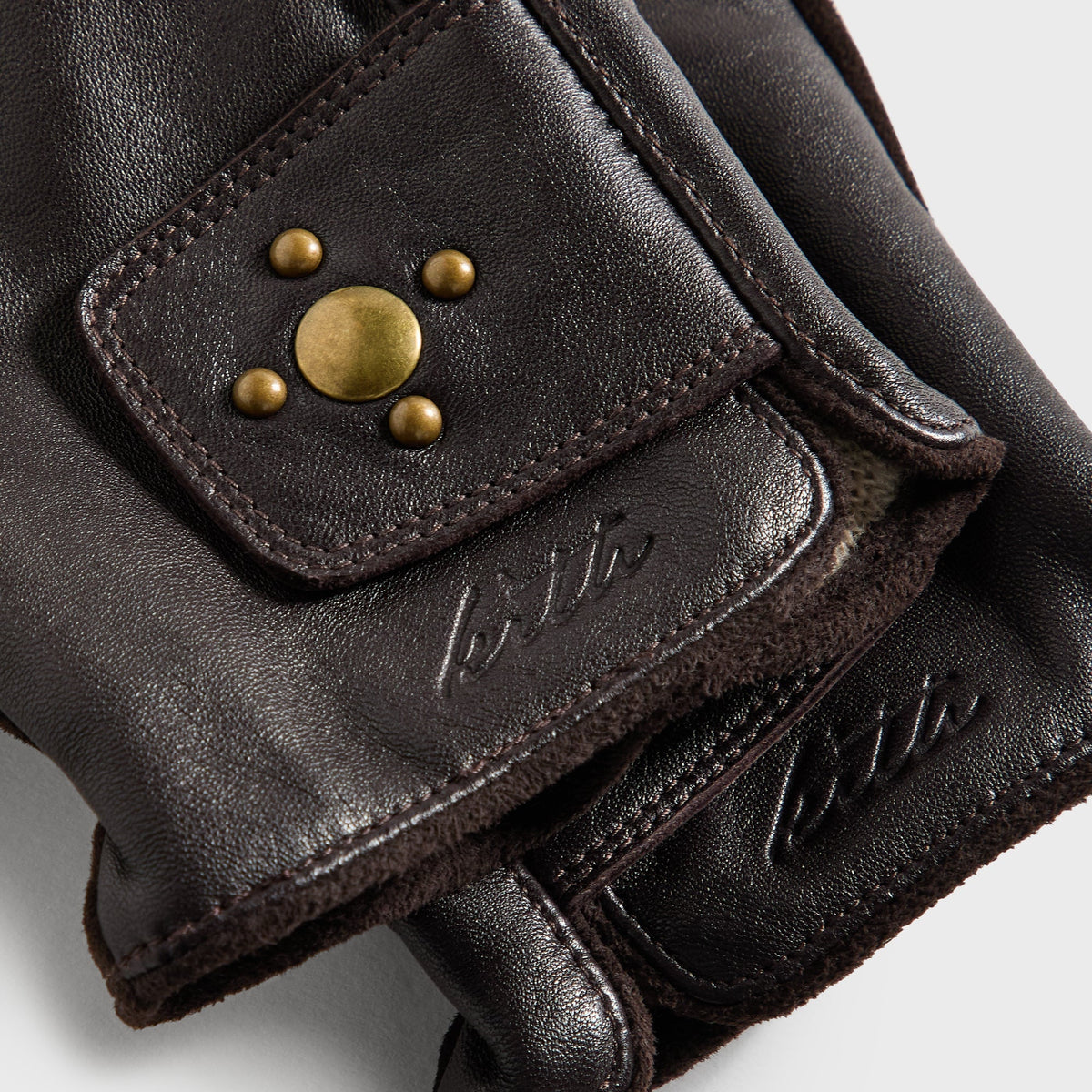 Kith Leather Suede Glove - Kindling
