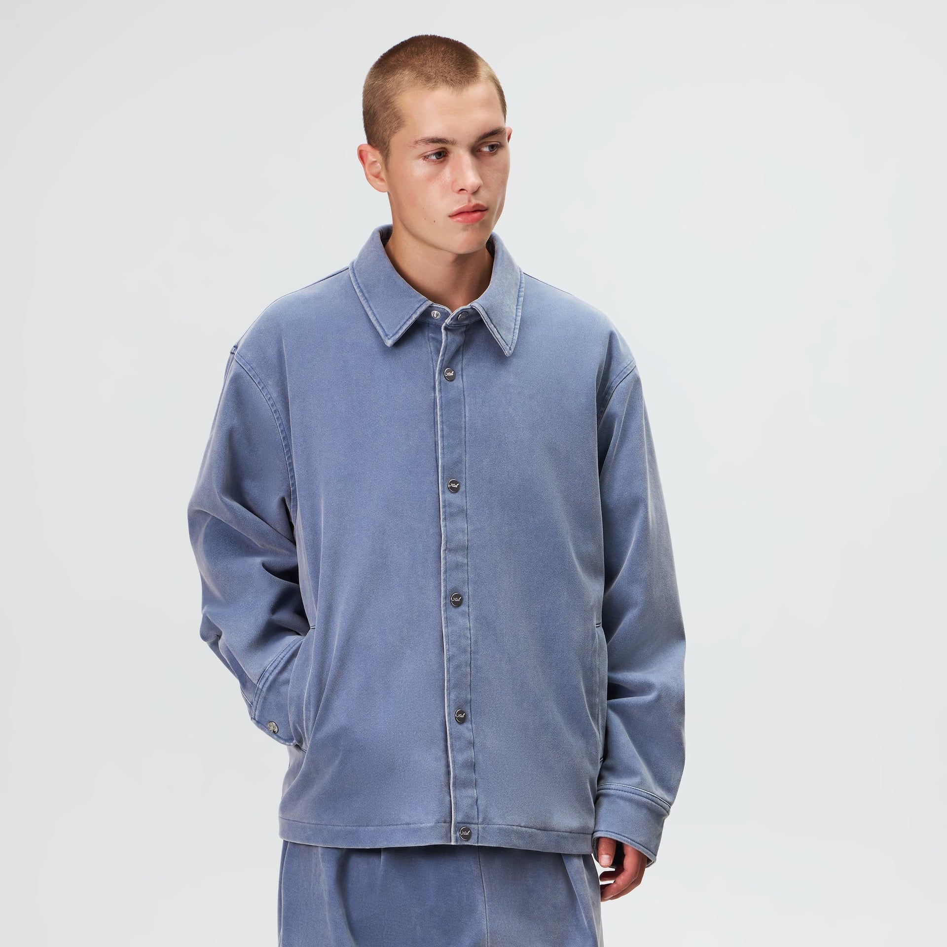 Kith Microsuede Bonded Brixton Shirt Jacket - Elevation - PH