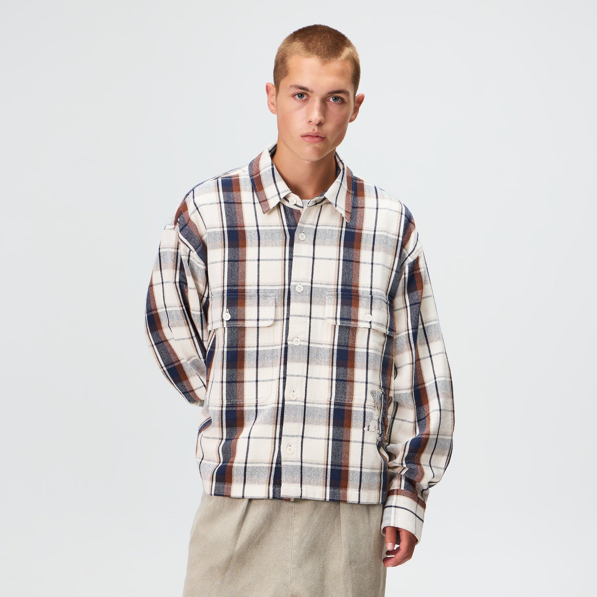 Kith Plaid Henson Buttondown Shirt - Waffle - PH
