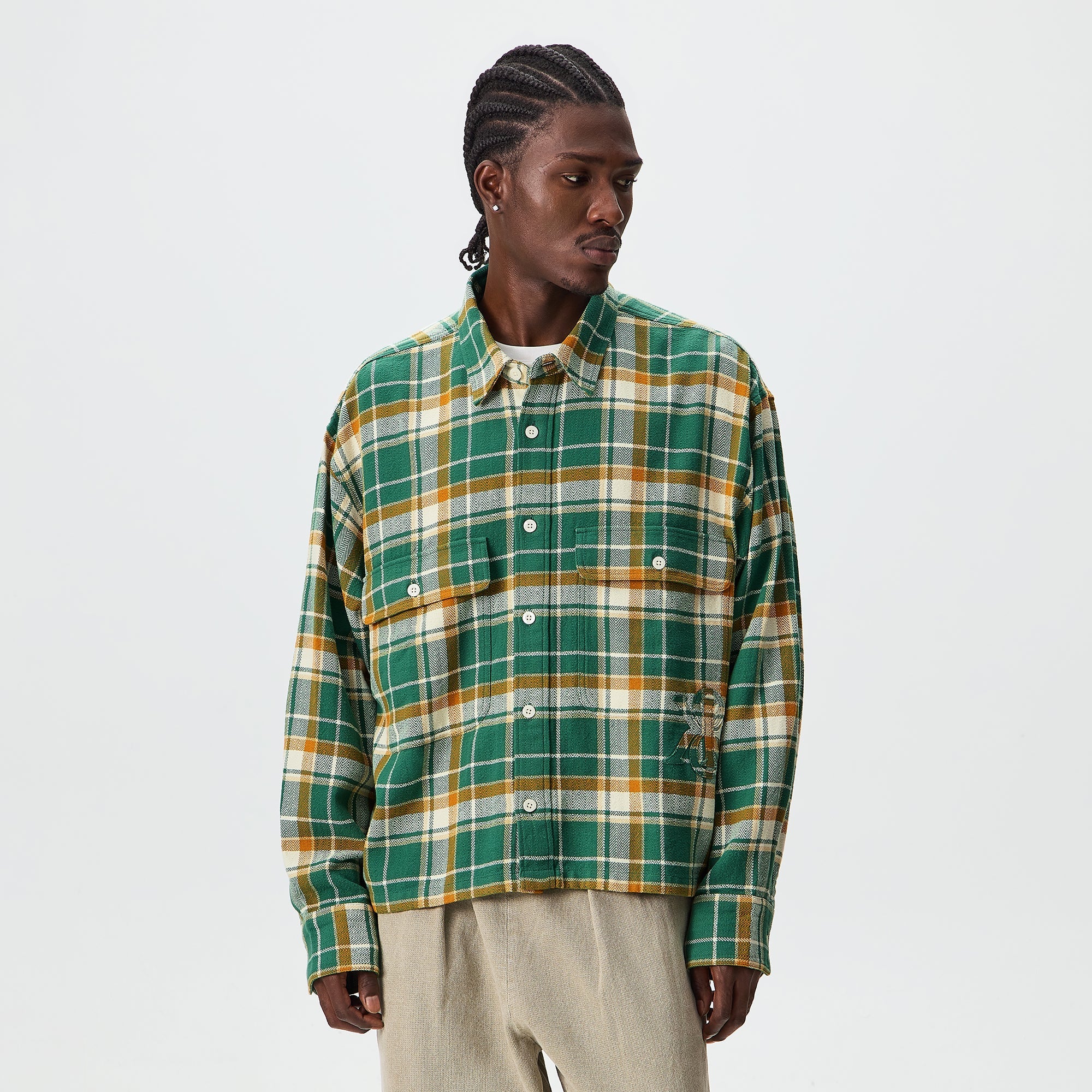 Kith Plaid Henson Buttondown Shirt - Alpine