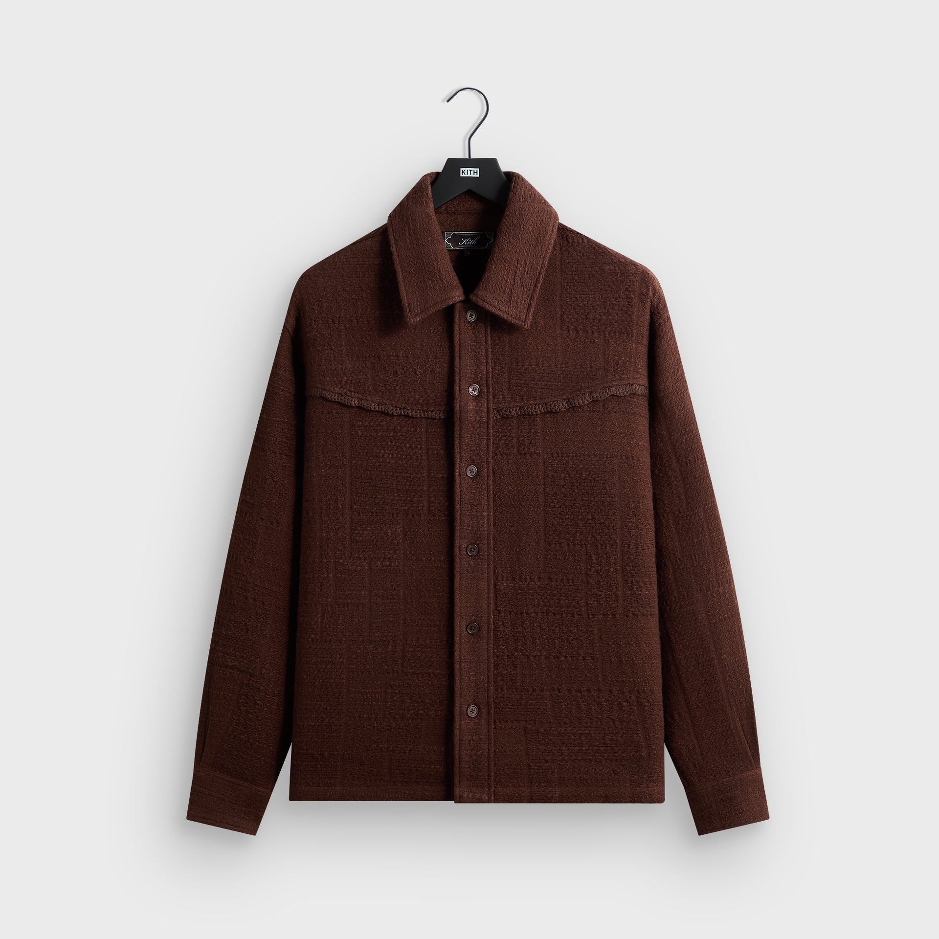 Kith Patchwork Tweed Johnson Shirt - Saddle - PH