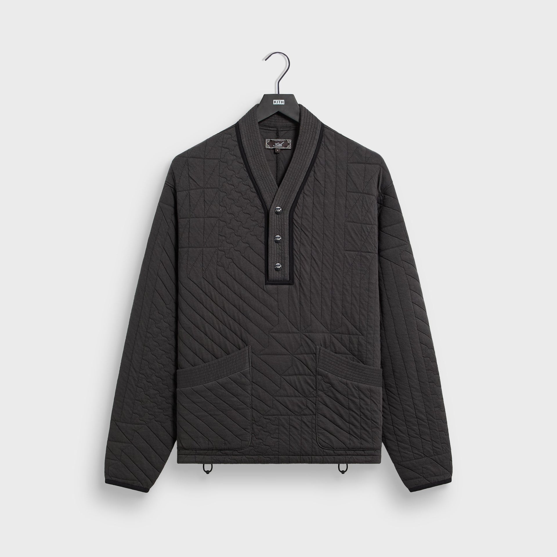 Kith Quilted Interlock Denis Pullover - Carbon - PH