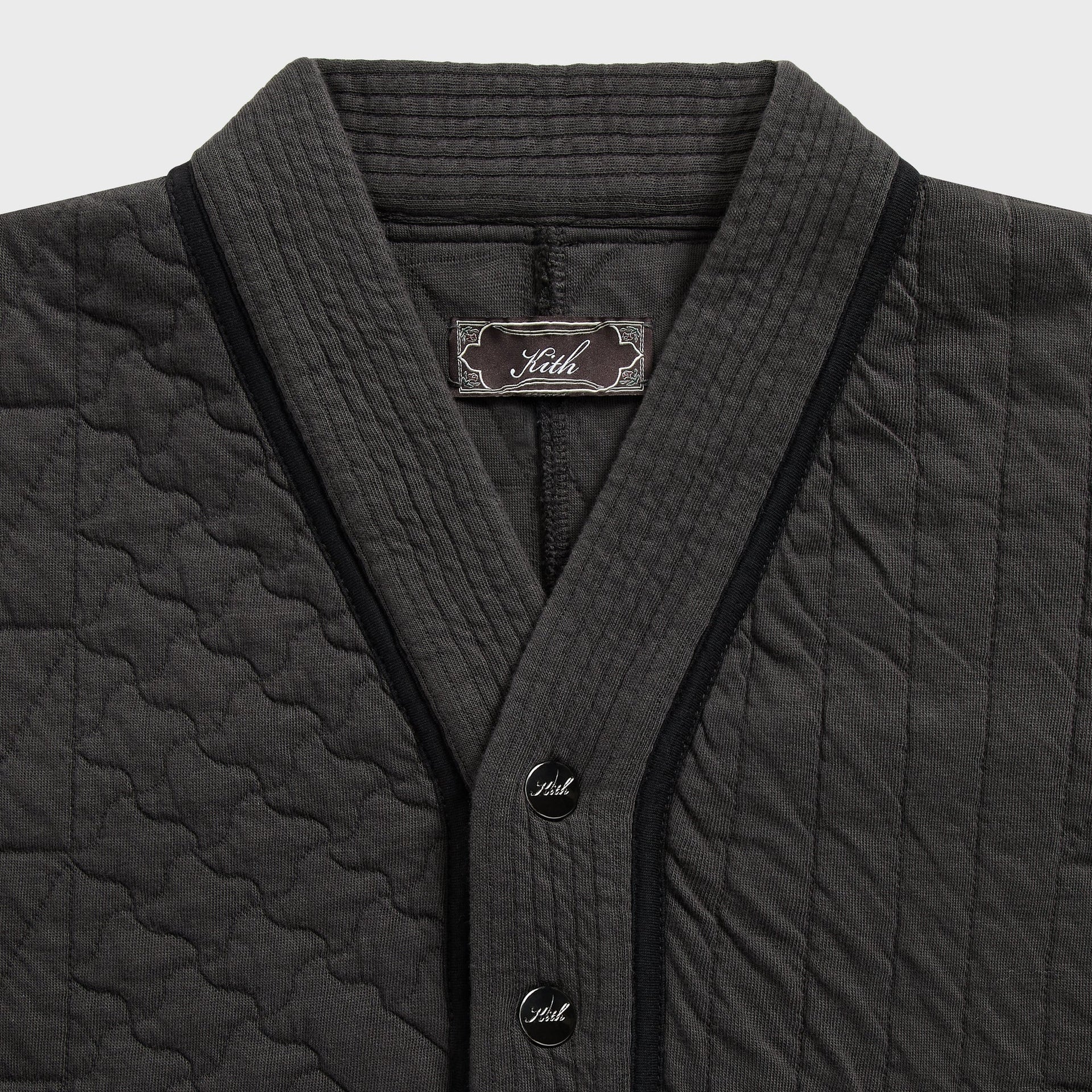 Kith Quilted Interlock Denis Pullover - Carbon - PH