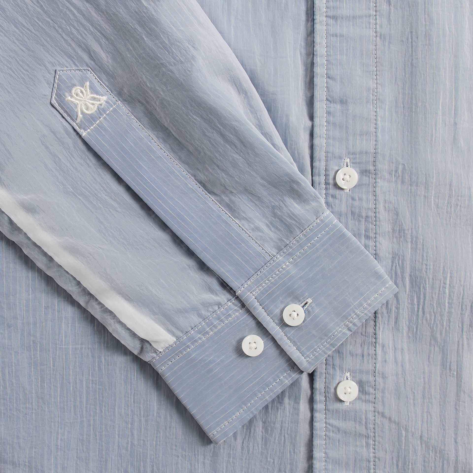 Kith Layered Stripe Georgie Shirt - White - PH