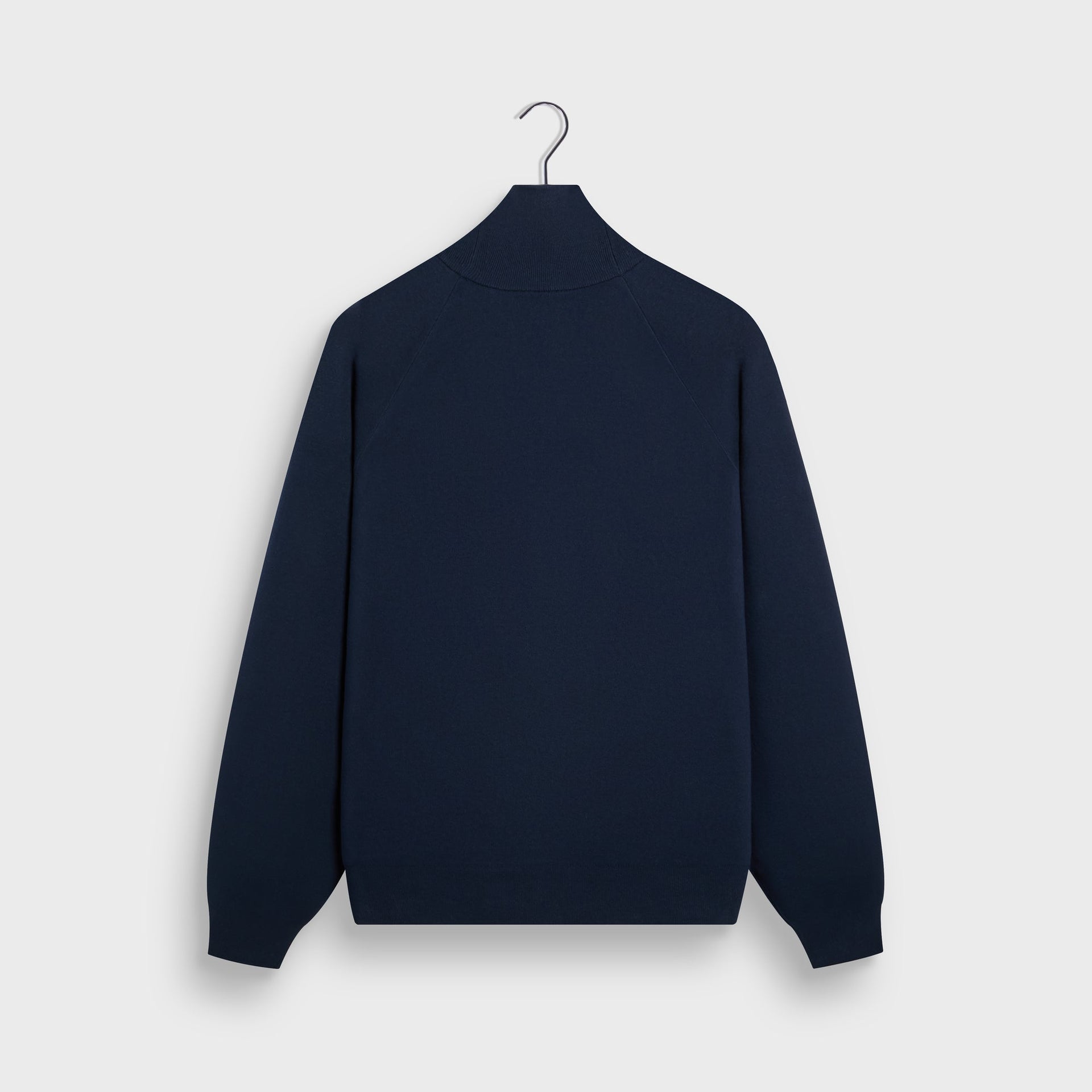 Kith Compact Cotton Knit Javier Quarter Zip Pullover - Nocturnal