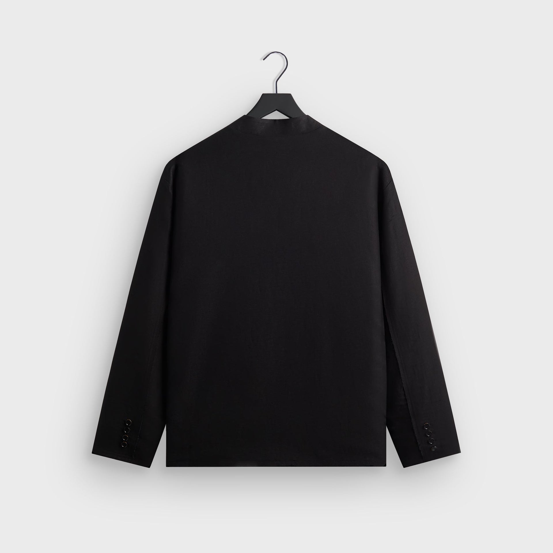 &Kin Long Sleeve Linen Viscose Twill Mathis Shirt - Black - PH
