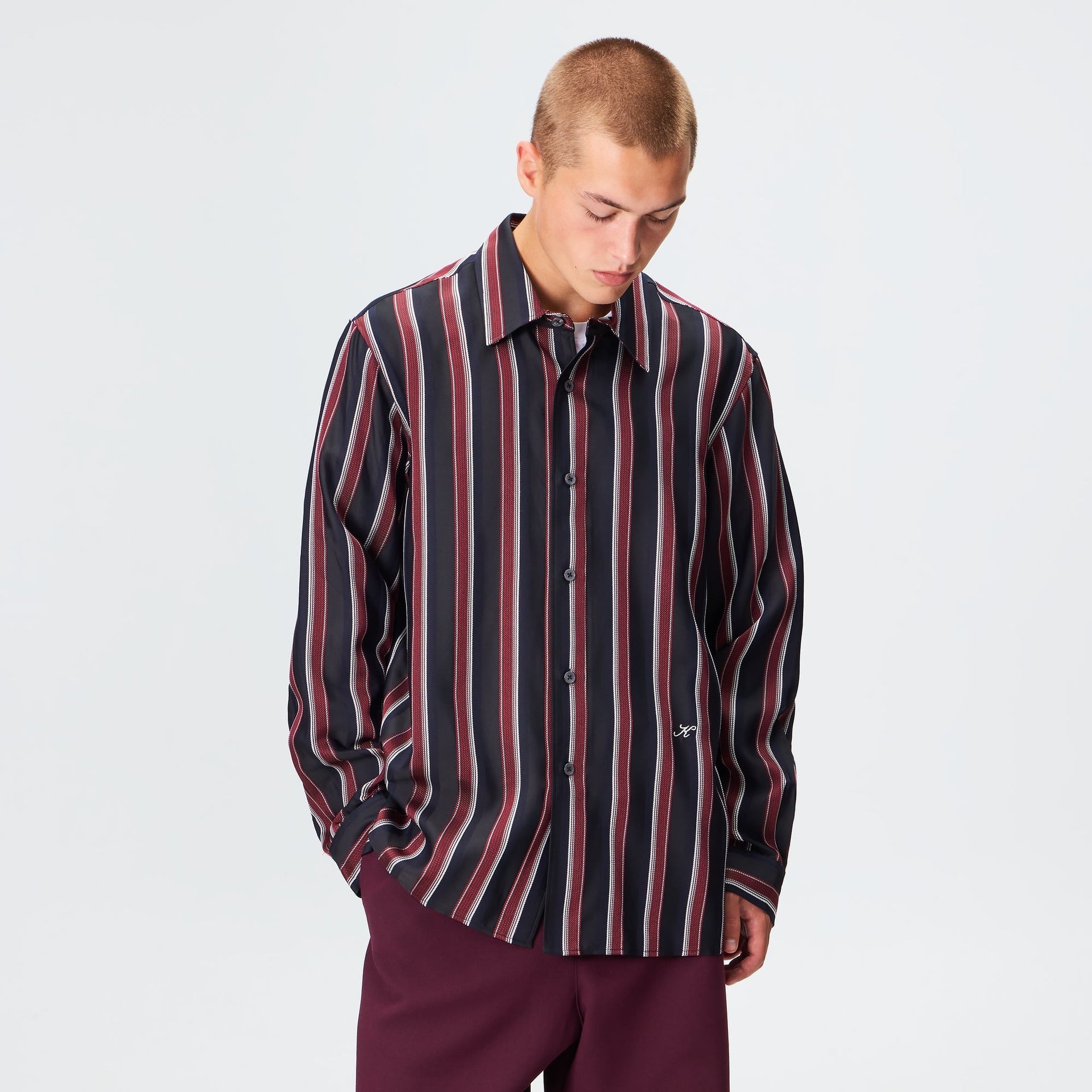 Kith Striped Jacquard Thompson Shirt - Nocturnal - PH