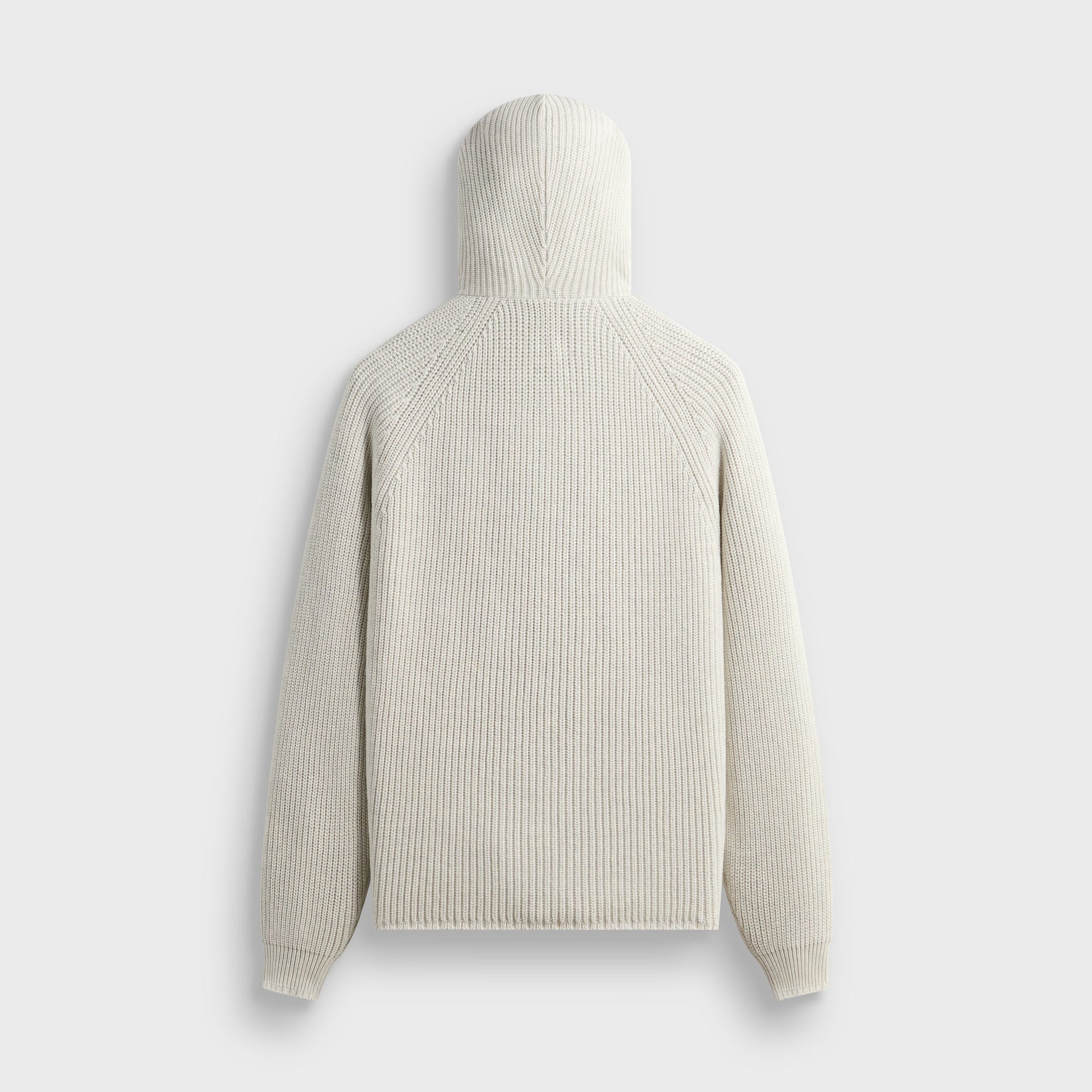 Kith Full Zip Knit Miles Hoodie - Light Heather Grey - PH