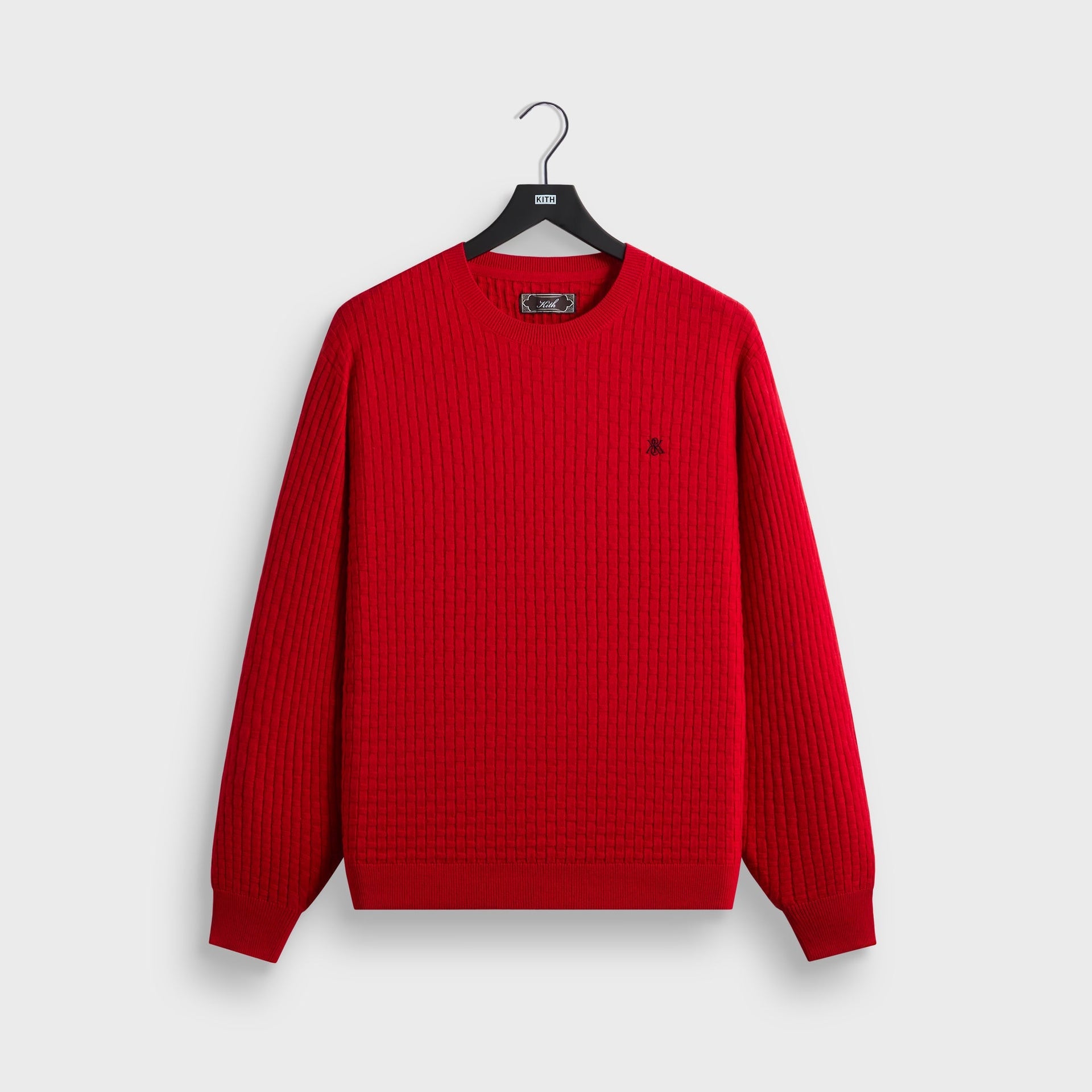 Kith Basketweave Tilden Crewneck Sweater - Fame - PH