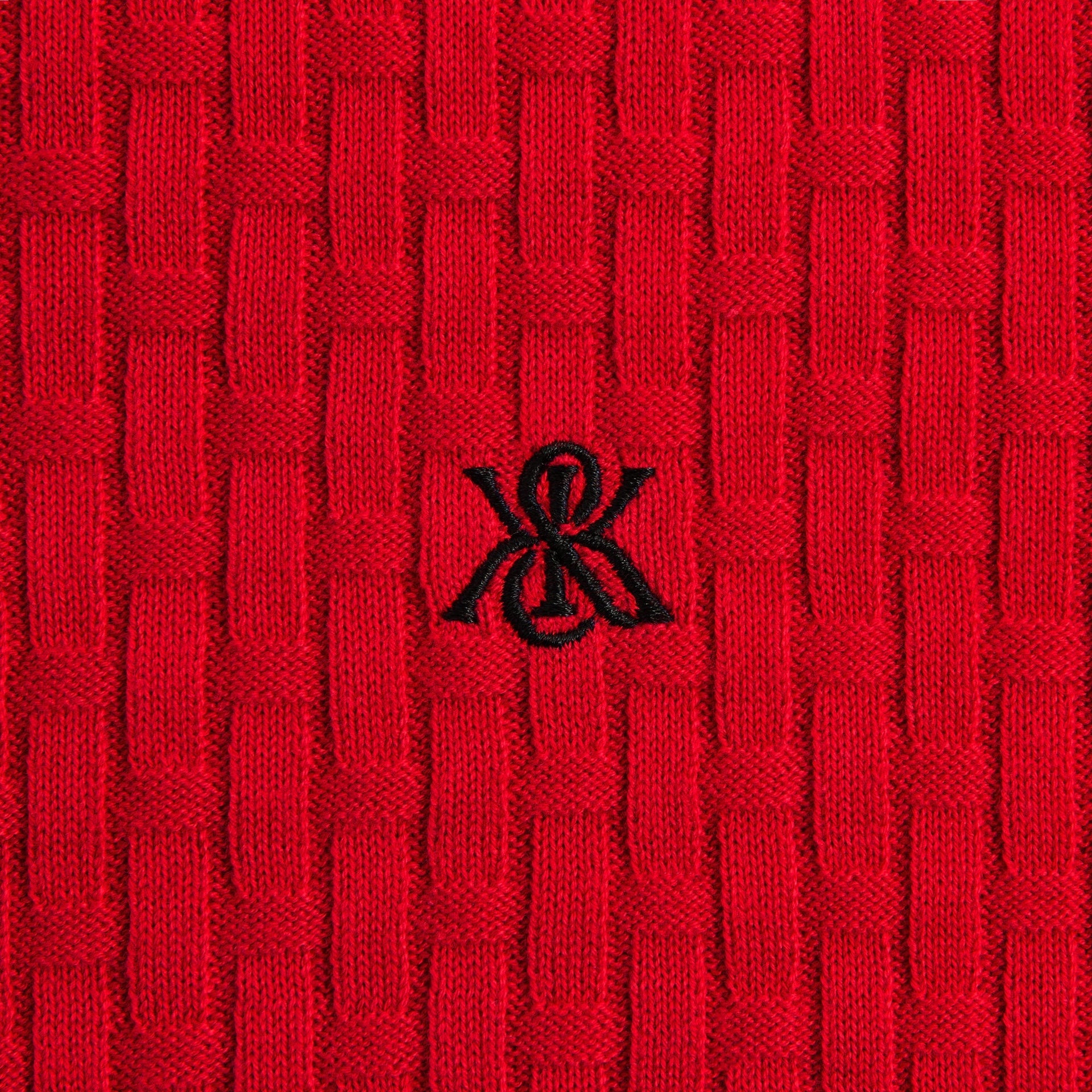 Kith Basketweave Tilden Crewneck Sweater - Fame - PH
