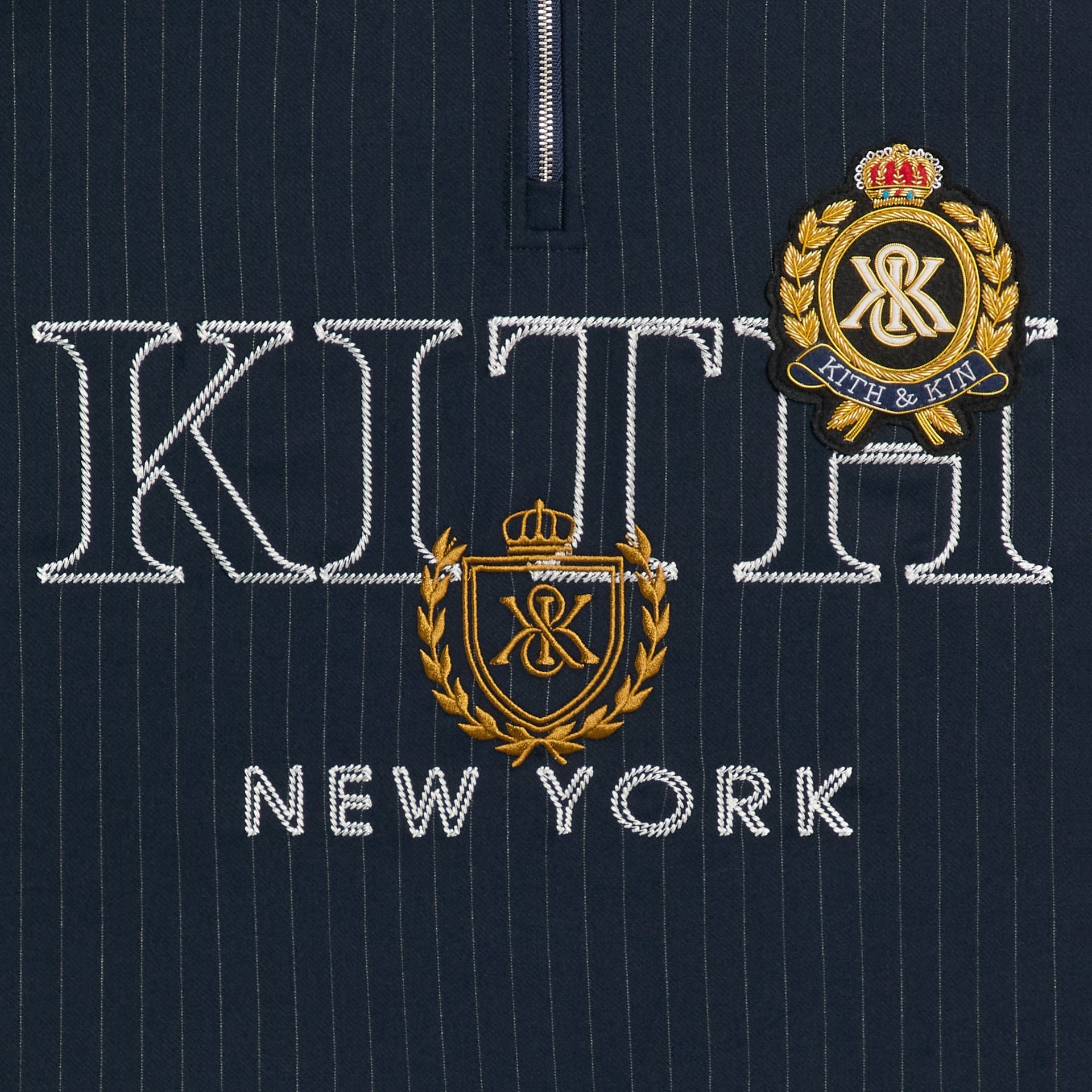 Kith Double Weave Nelson Quarter Zip - Nocturnal - PH