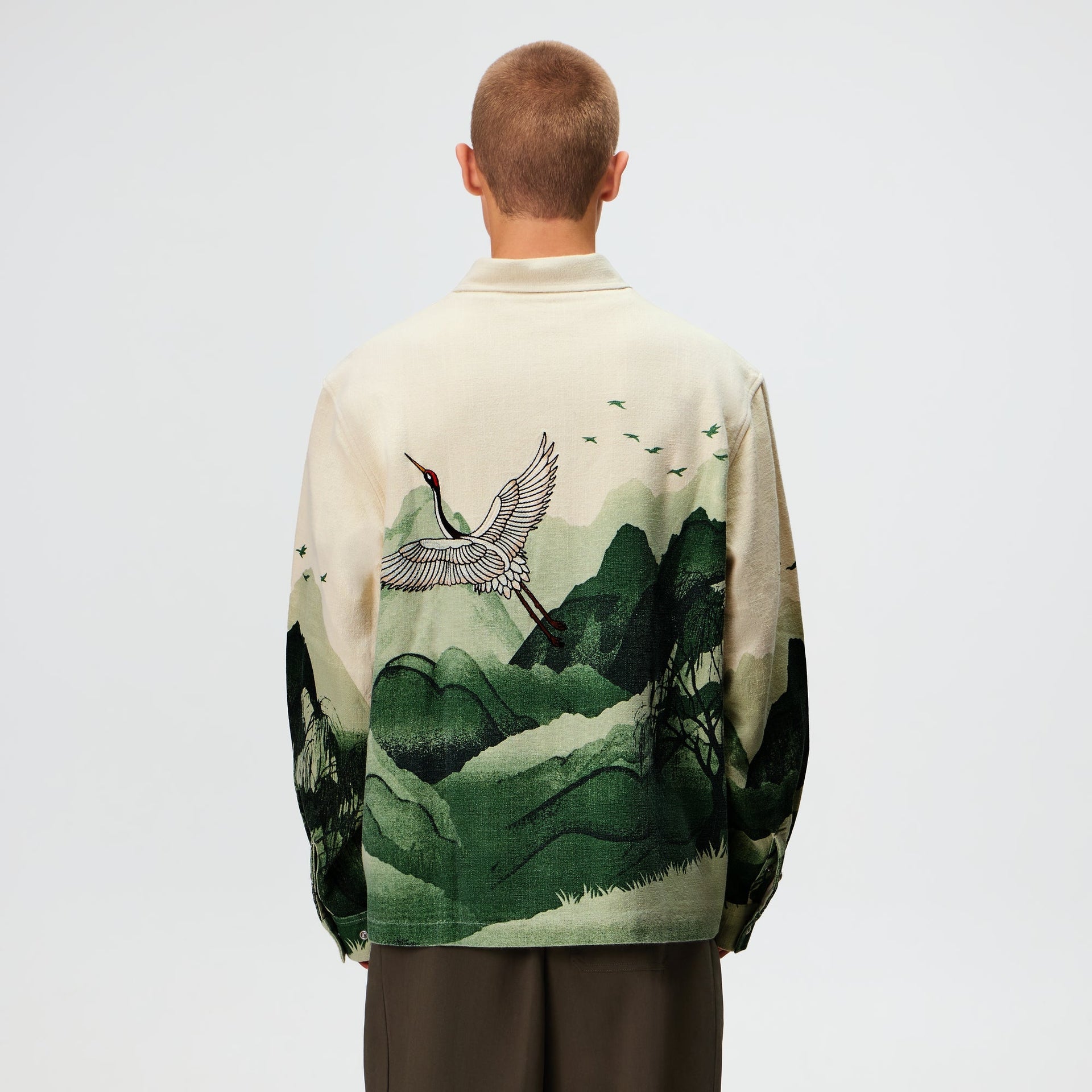 Kith Crane Horizon Long Sleeve BCO Shirt - Waffle - PH