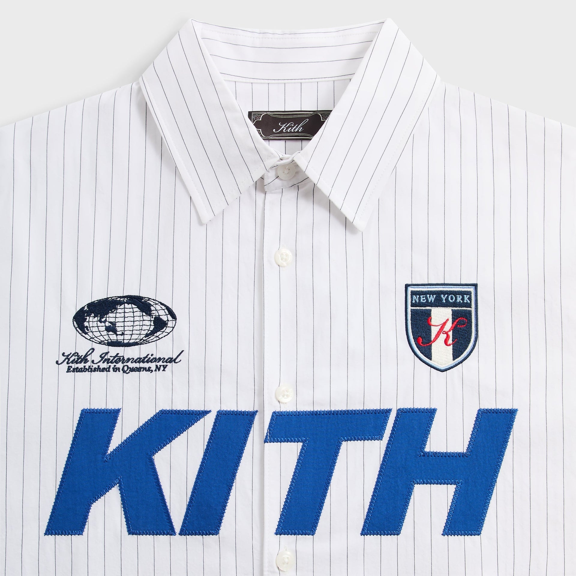 Kith Pinstripe Cotton Tamlin Buttondown Shirt - White - PH
