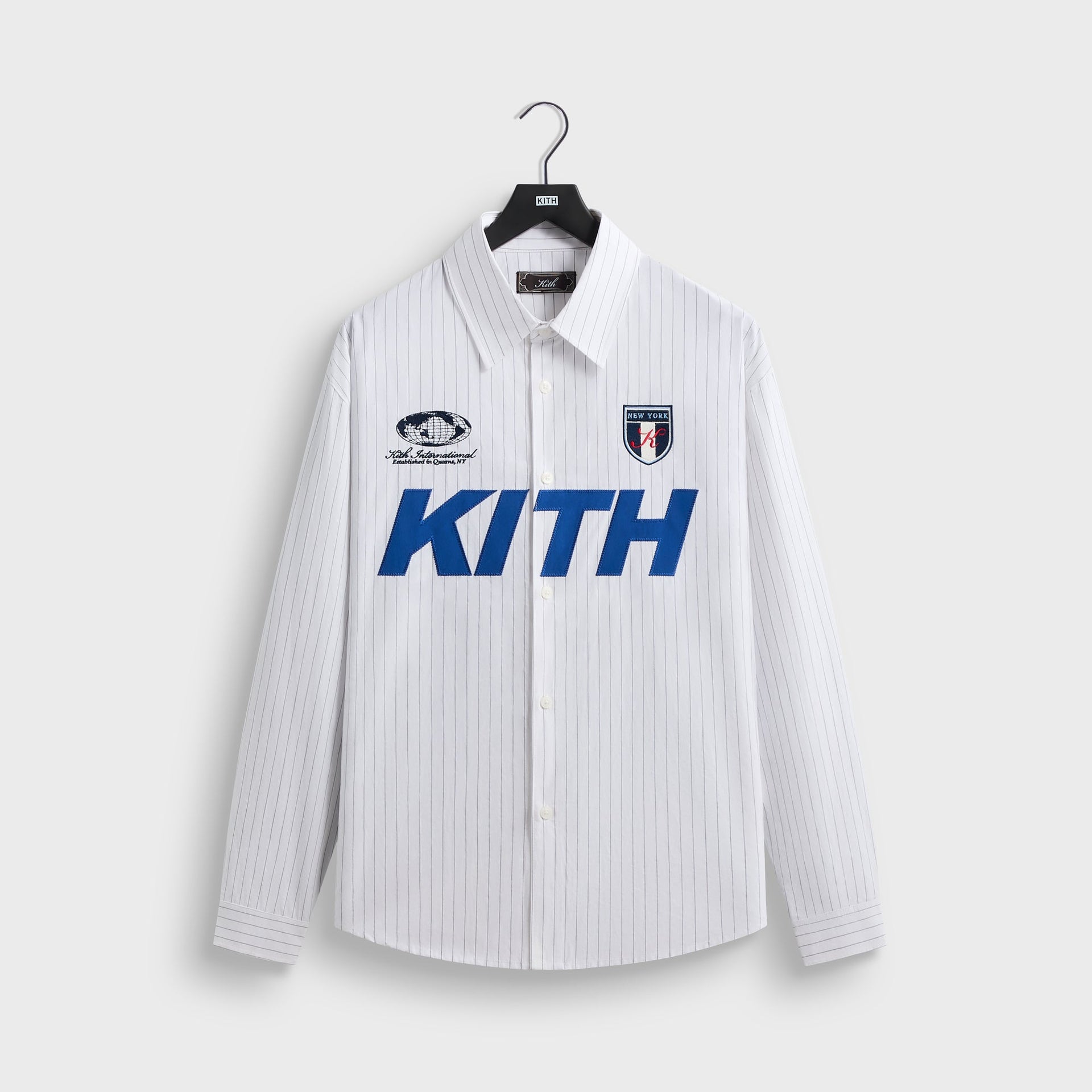 Kith Pinstripe Cotton Tamlin Buttondown Shirt - White - PH