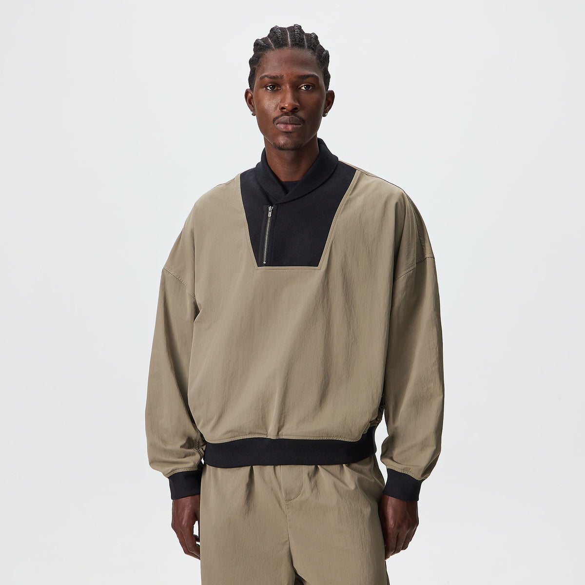Kith Nylon Vernon Pullover - Icy Olive