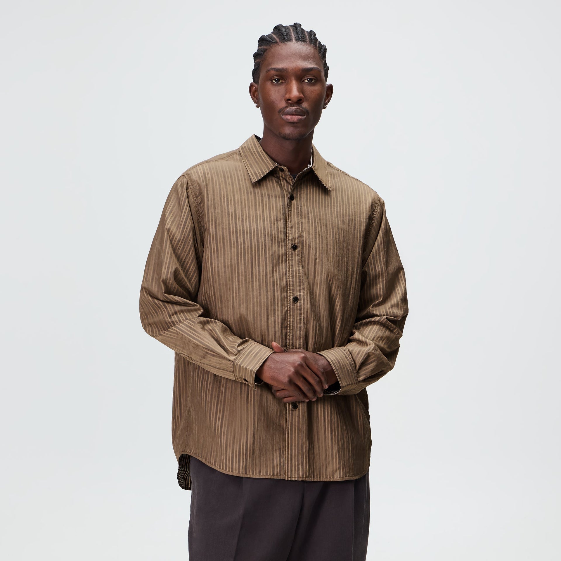 Kith Layered Stripe Georgie Shirt - Gobi - PH