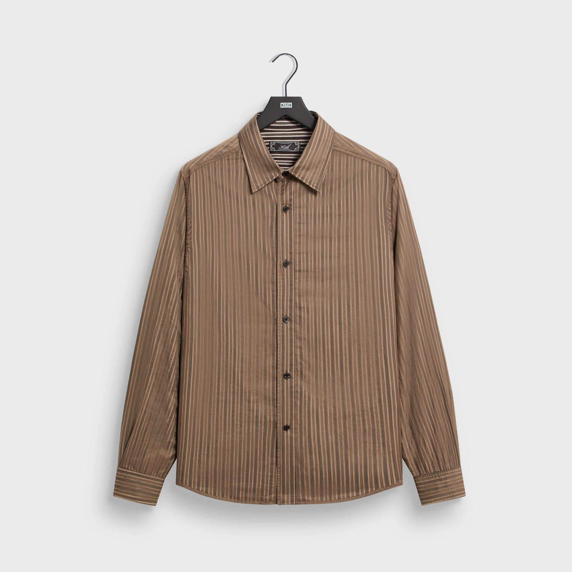Kith Layered Stripe Georgie Shirt - Gobi