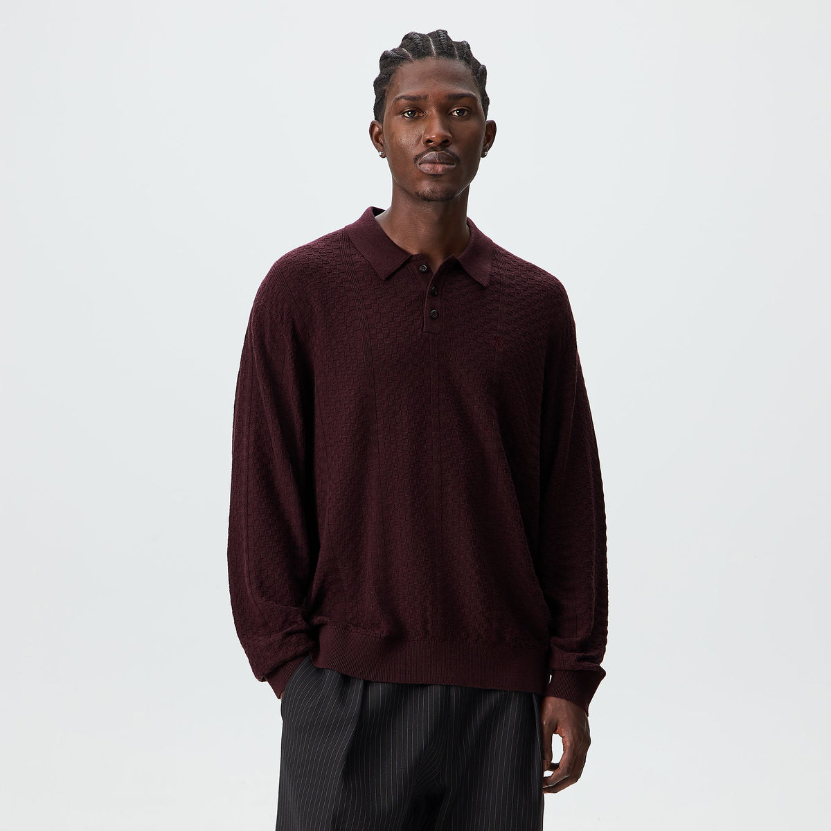 Kith Long Sleeve Tilden Pullover - Incognito