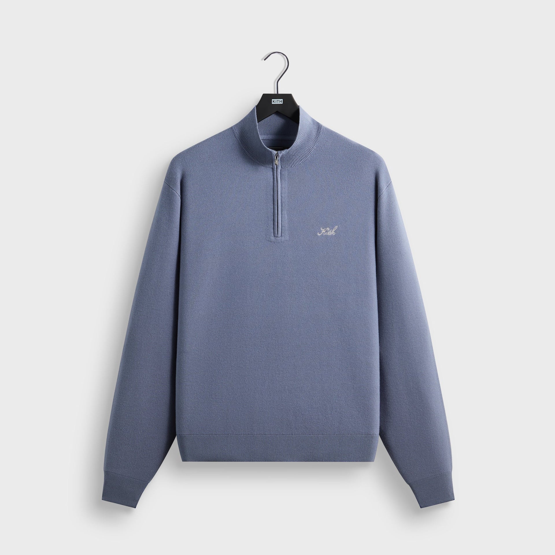 Kith Harmon Quarter Zip Mock Neck - Granite - PH