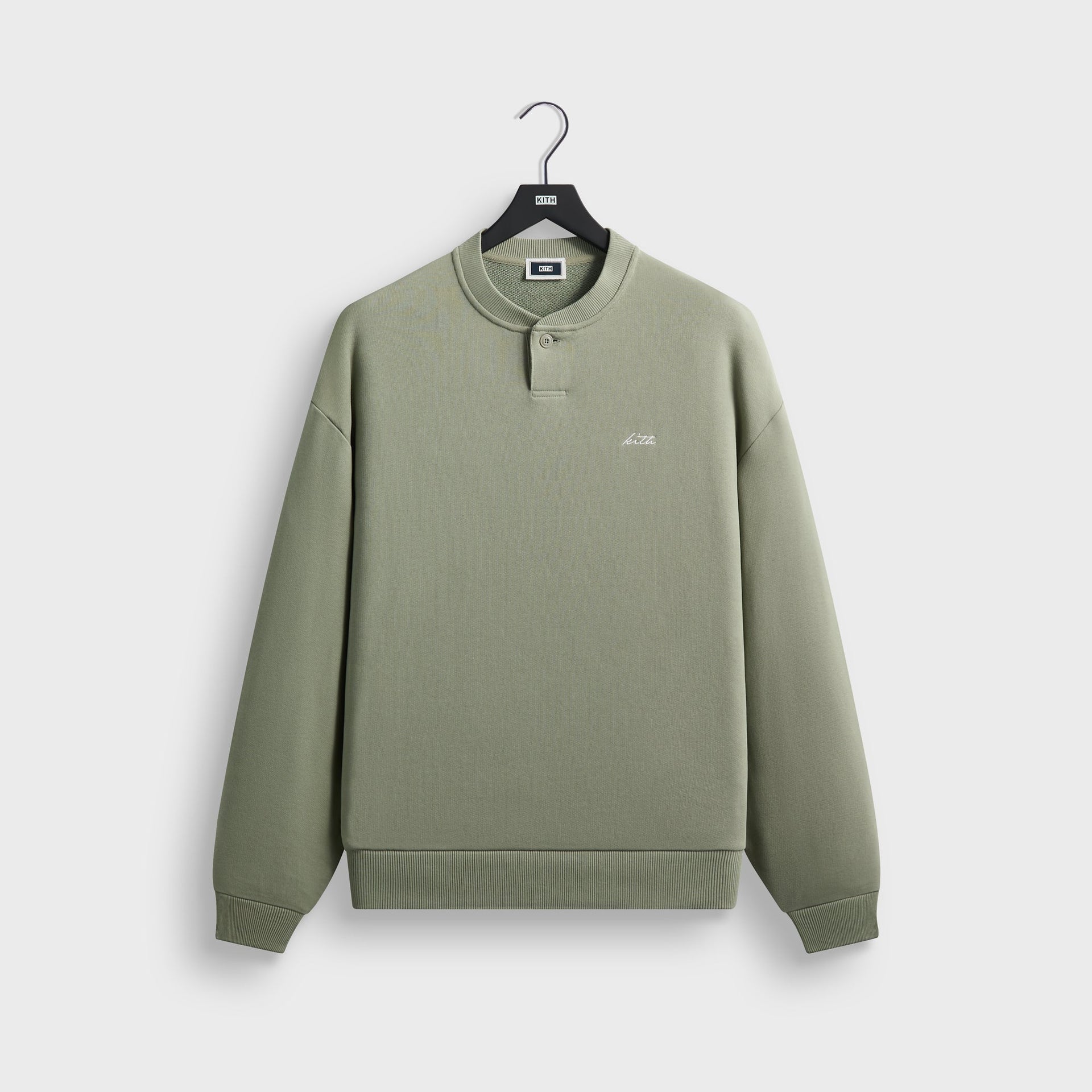 Kith Heavy Loop Henley Nelson Pullover - Haze