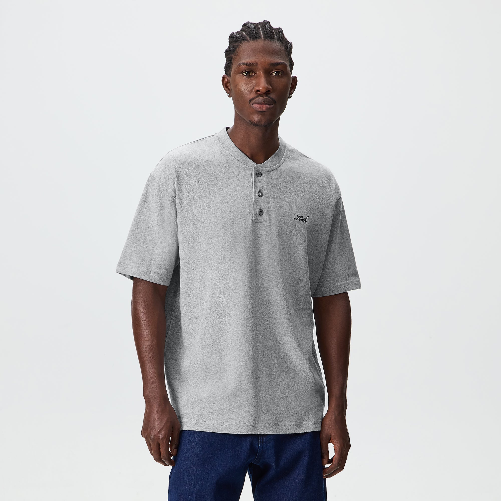 Kith Huntington Tee - Medium Heather Grey