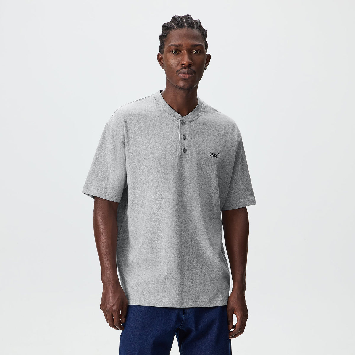 Kith Huntington Tee - Medium Heather Grey