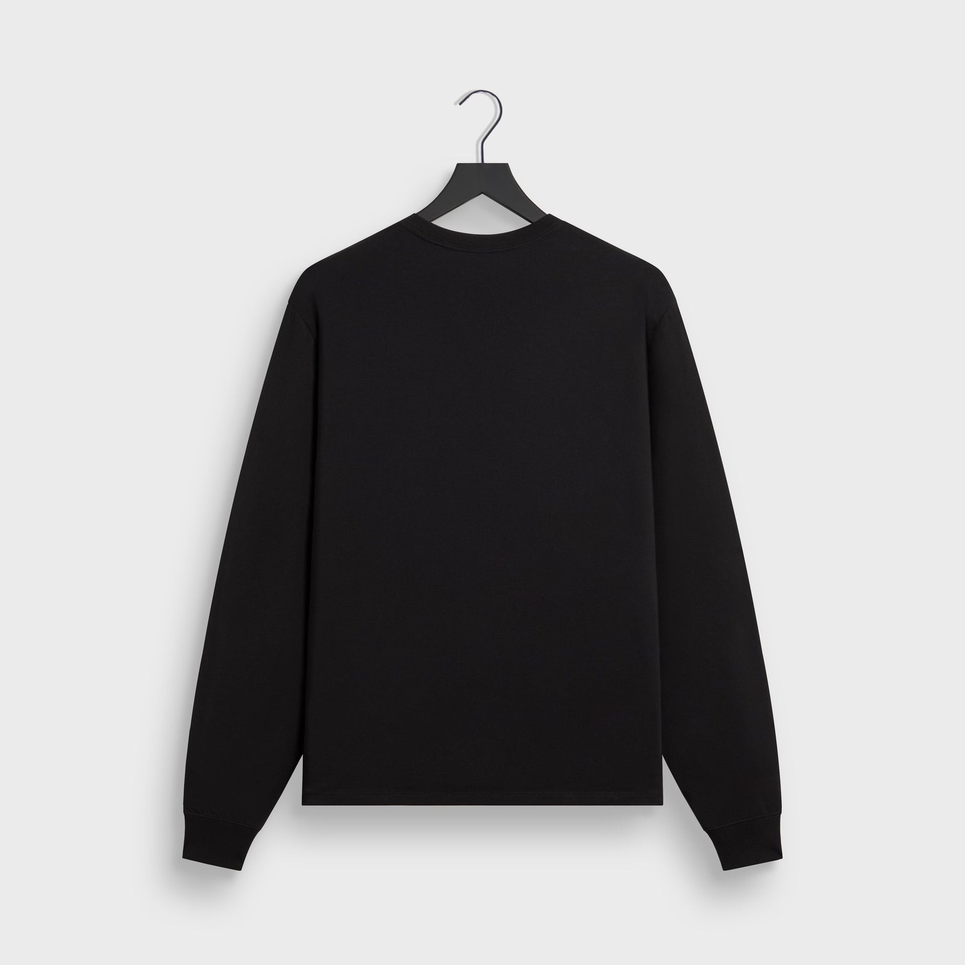 &Kin Darin long sleeve tee, black, plain back view