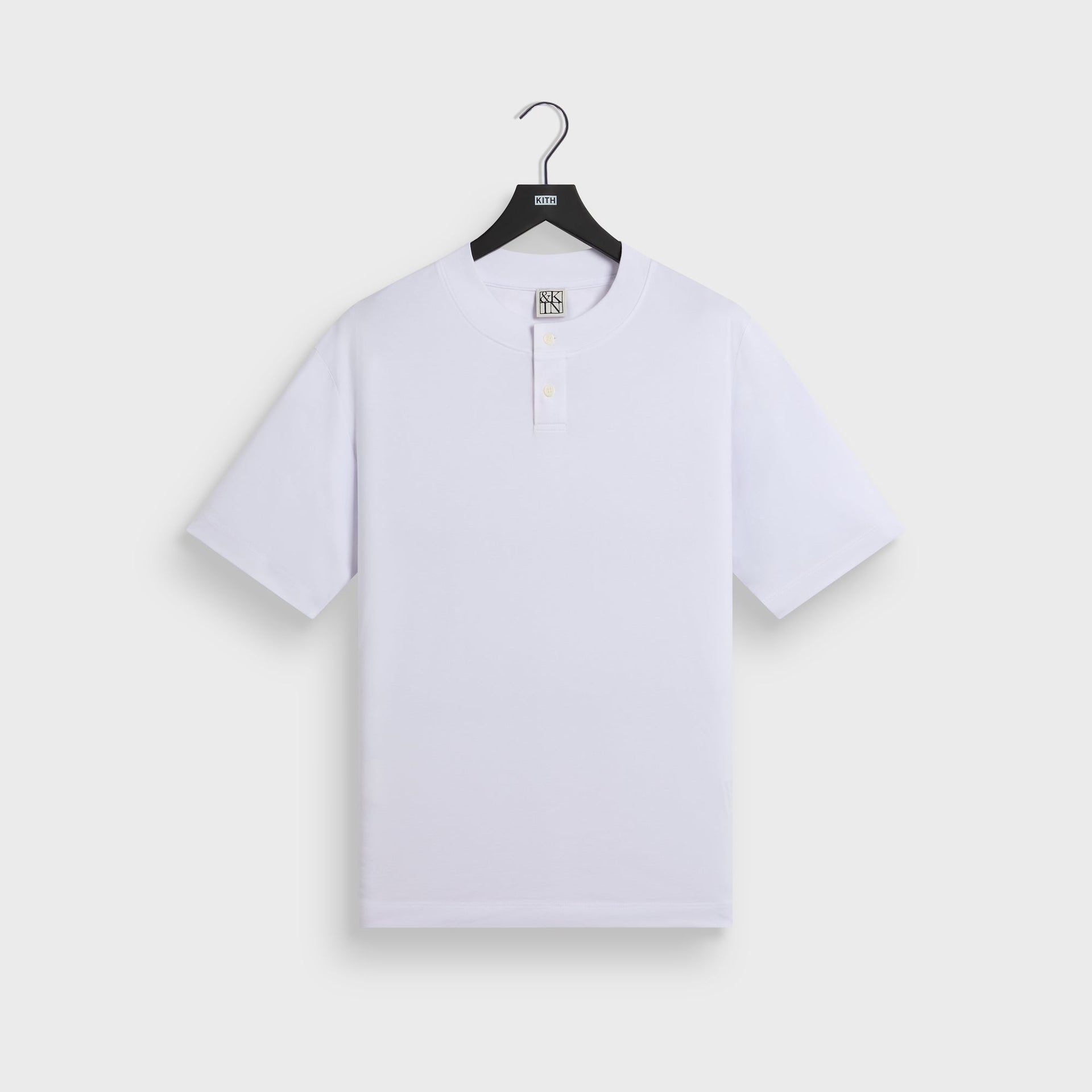 &Kin Albie Henley Tee - White - PH