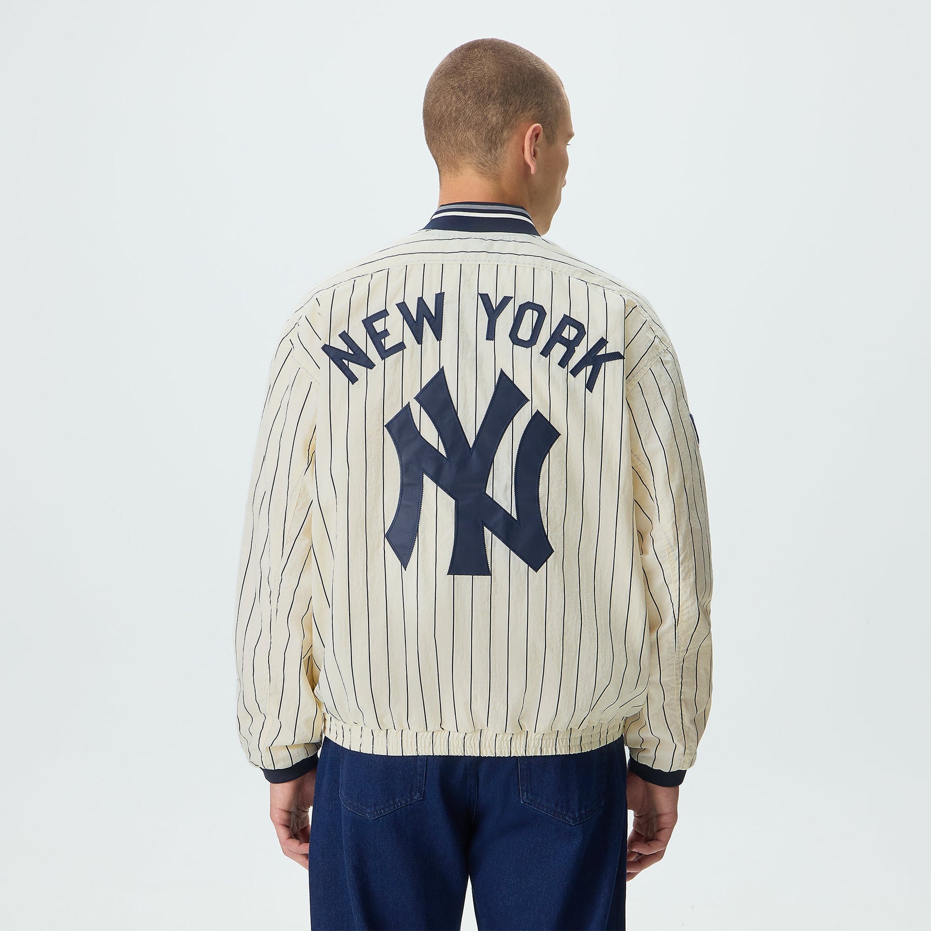 Kith for the New York Yankees Nylon Raffi Pullover - Sandrift - PH