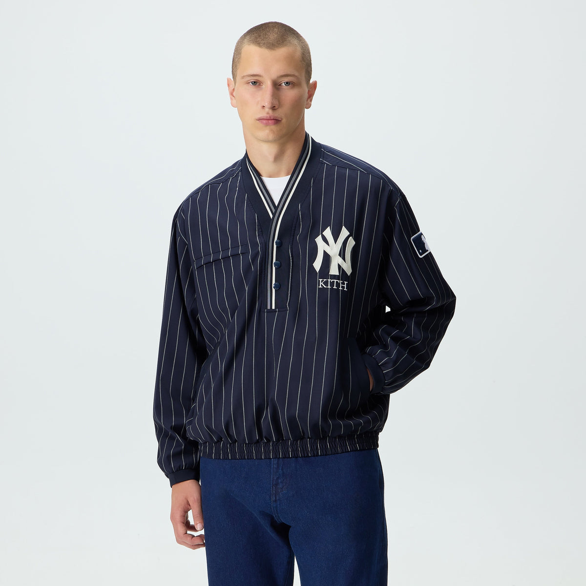 Kith for the New York Yankees Tropical Wool Raffi Pullover - Nocturnal - PH