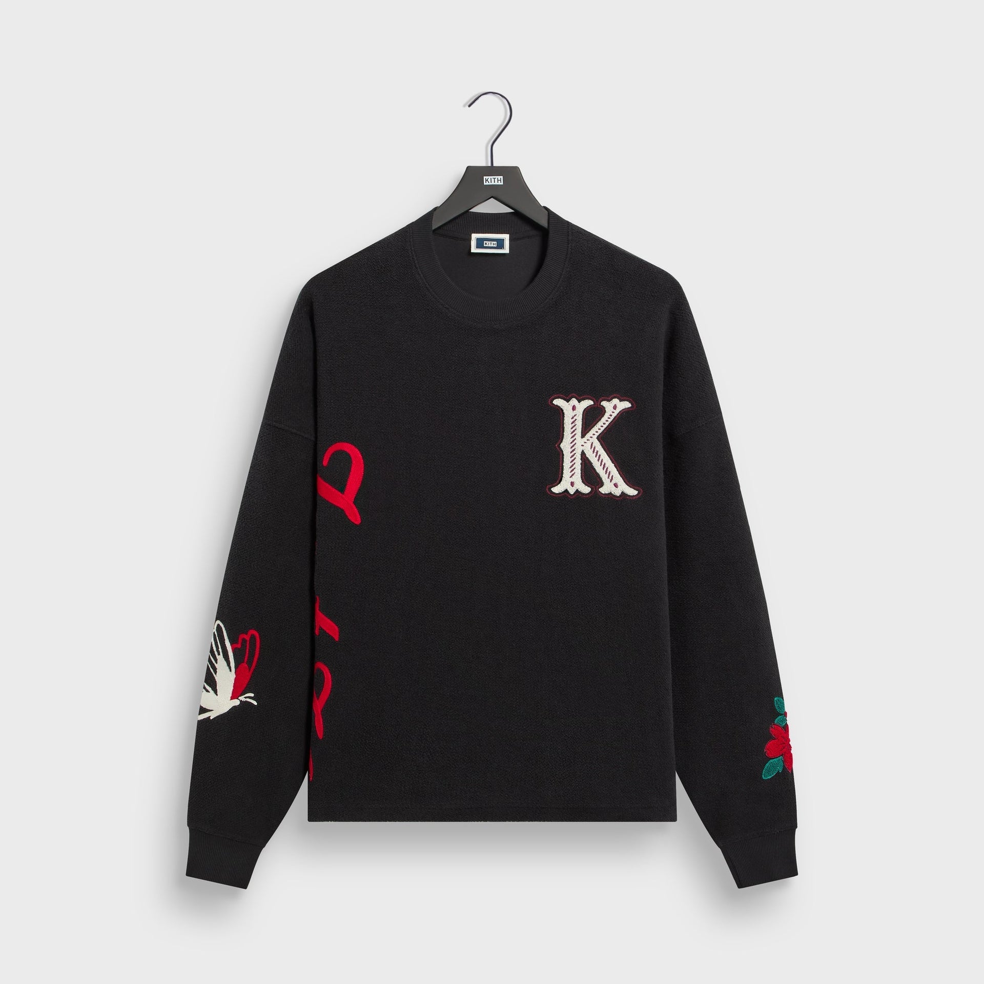 Kith Varsity Lawson Crewneck - Black - PH