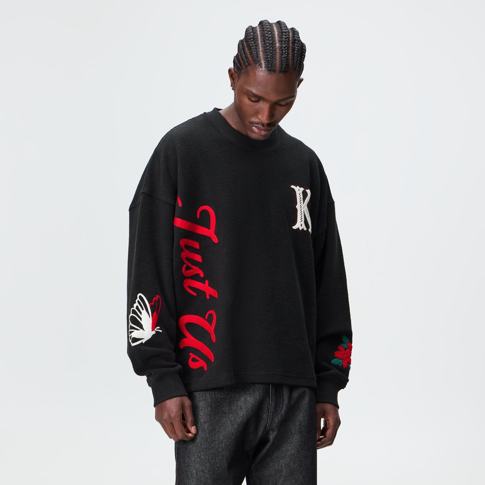 Kith Varsity Lawson Crewneck - Black - PH