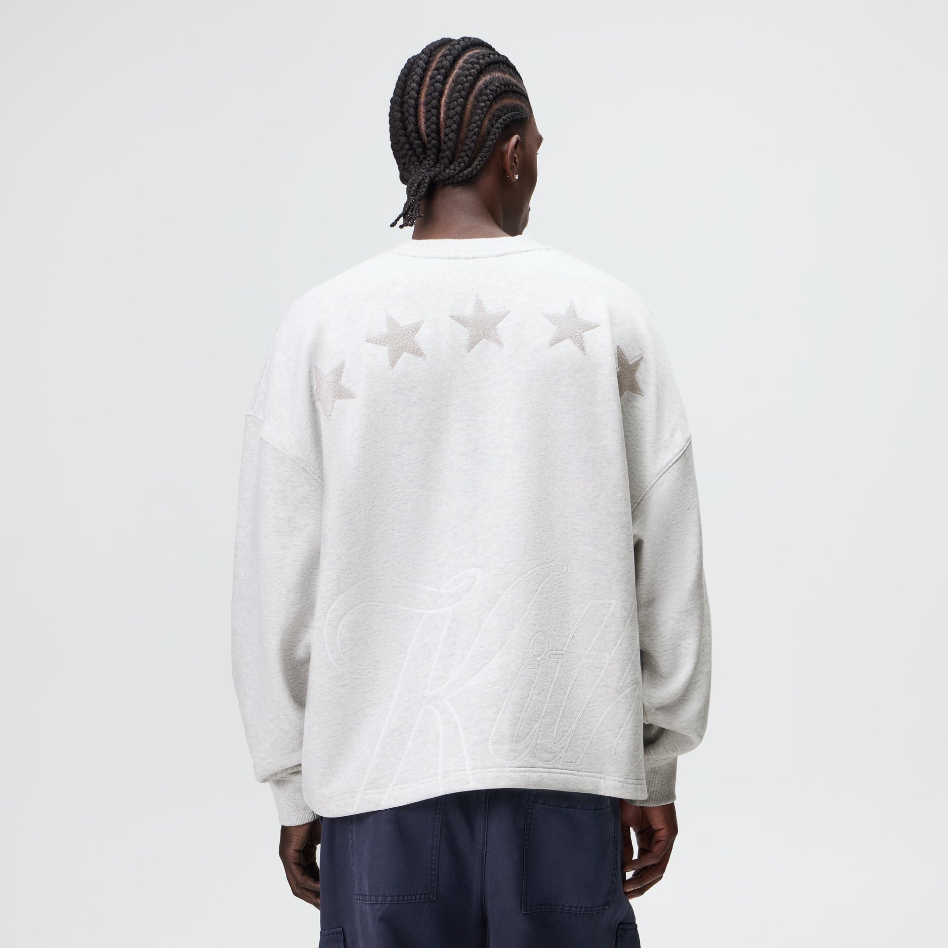 Kith Varsity Lawson Crewneck - Light Heather Grey - PH