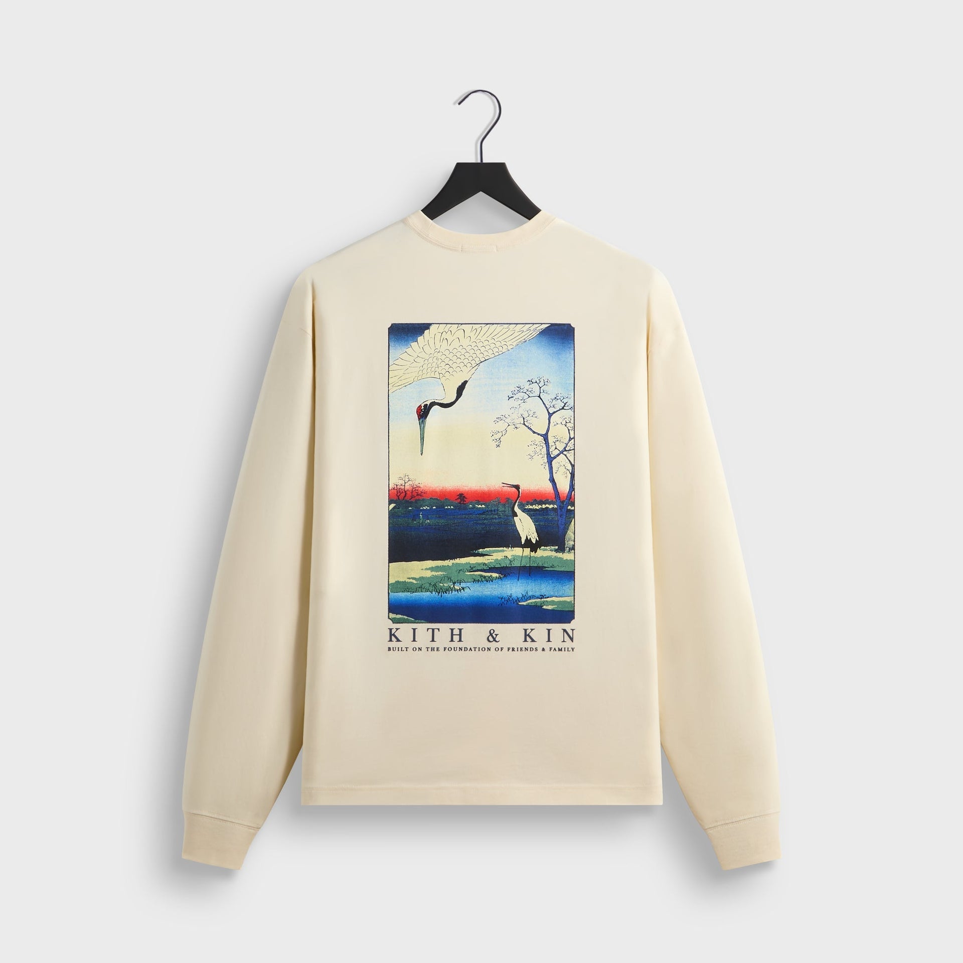Kith Crane Horizon Long Sleeve Pocket Tee - Sandrift - PH