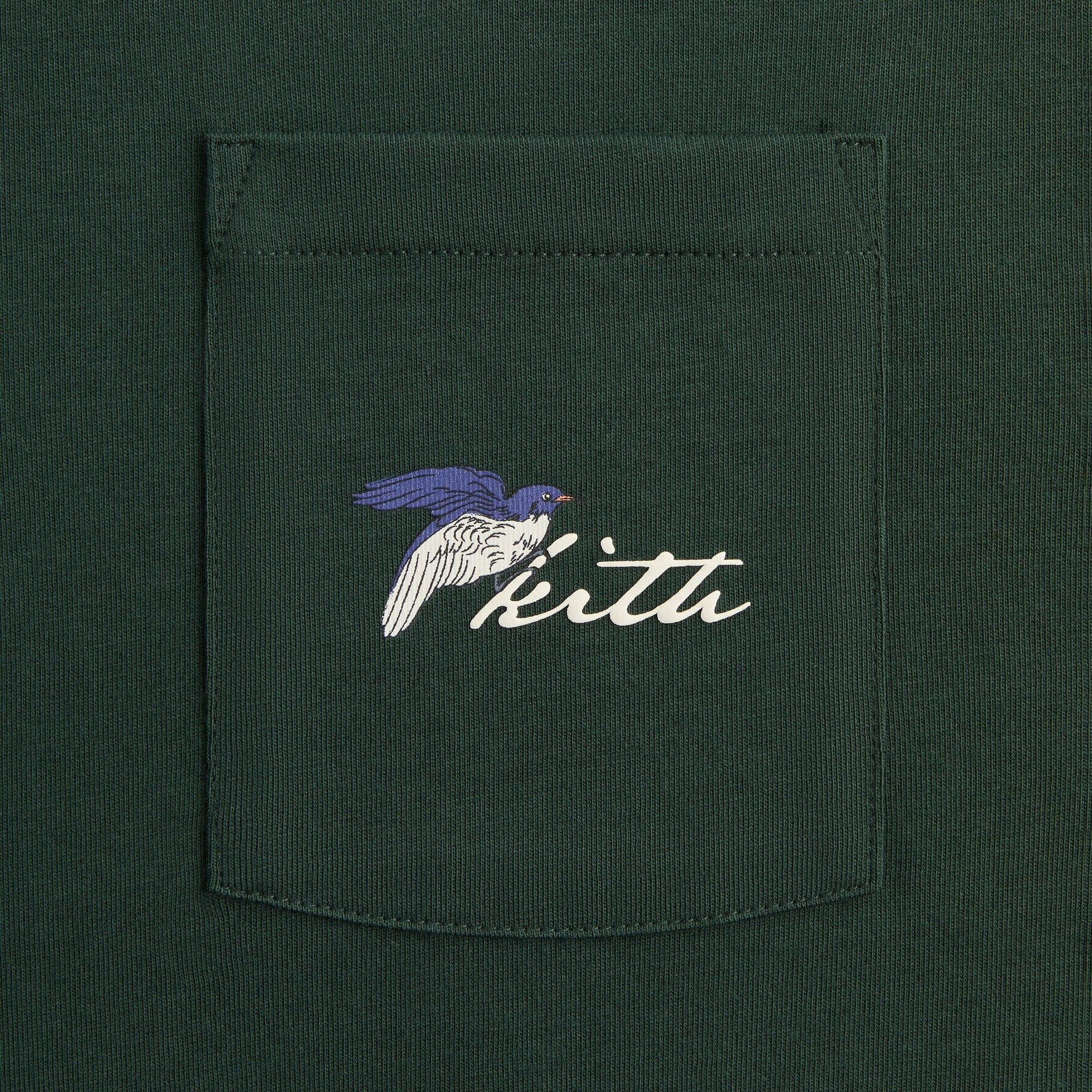 Kith Winter Tailbird Long Sleeve Pocket Tee - Stadium - PH