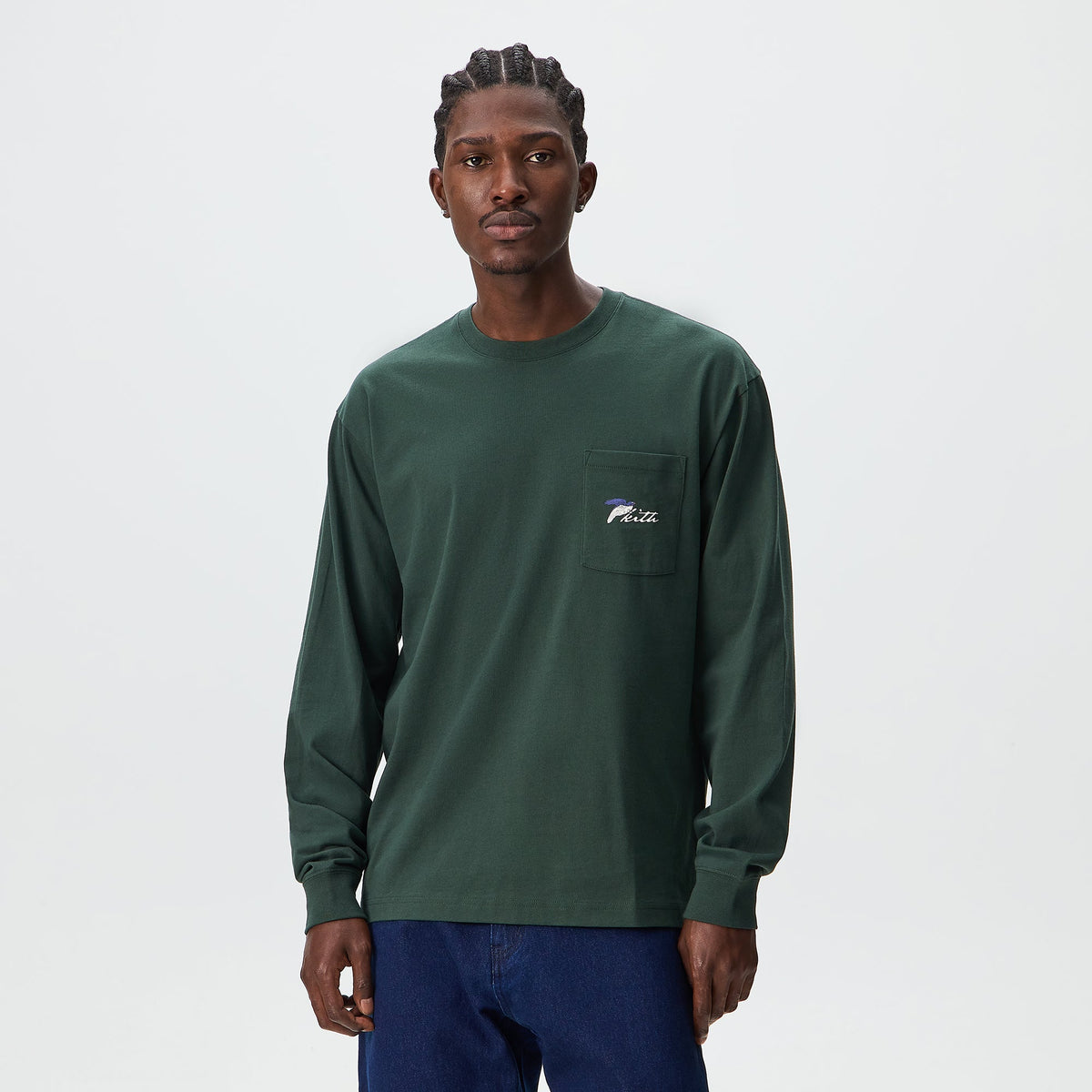 Kith Winter Tailbird Long Sleeve Pocket Tee - Stadium