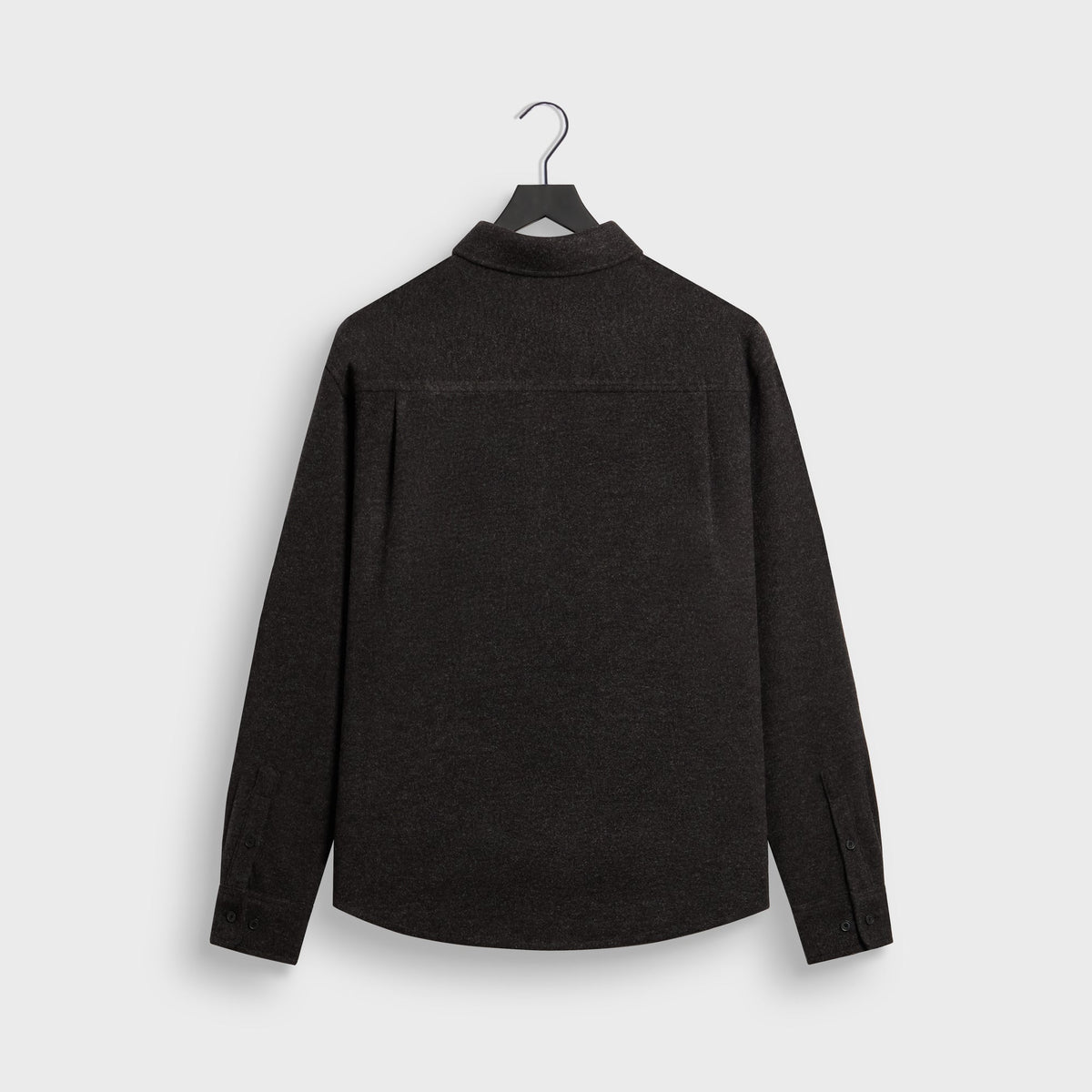 Kith Felted Jersey Tomas Buttondown Shirt - Dark Heather Grey - PH