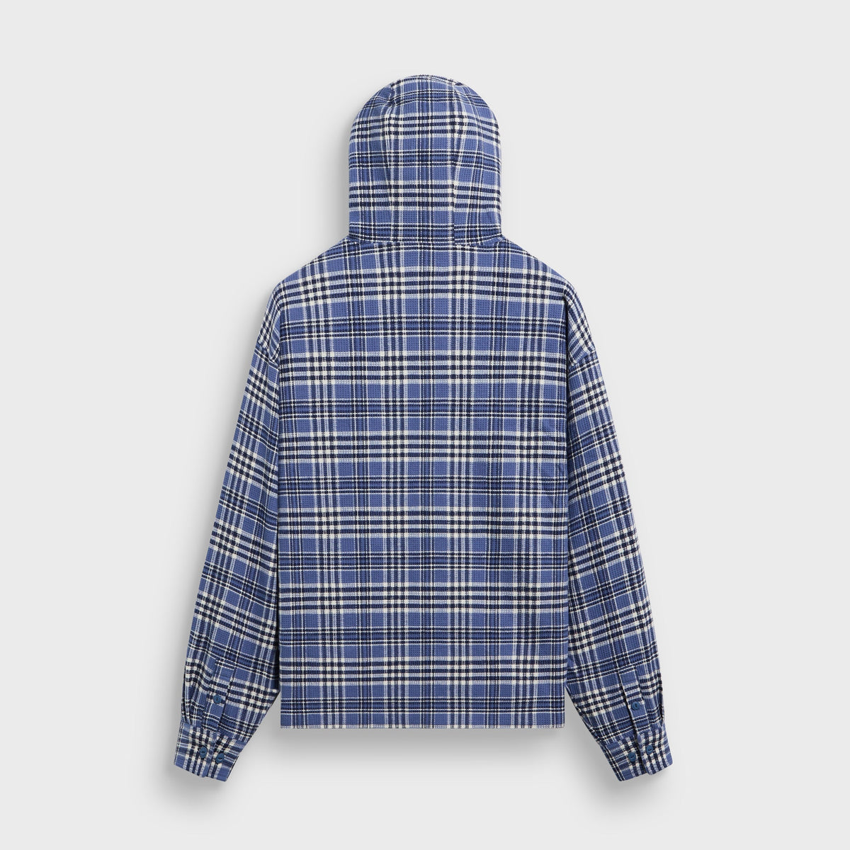 Kith Waffle Plaid Henson Hooded Buttondown - Voyage - PH