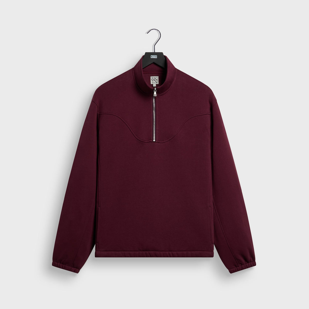 &Kin Pima Cotton Fleece Marshall Quarter Zip - Magma - PH