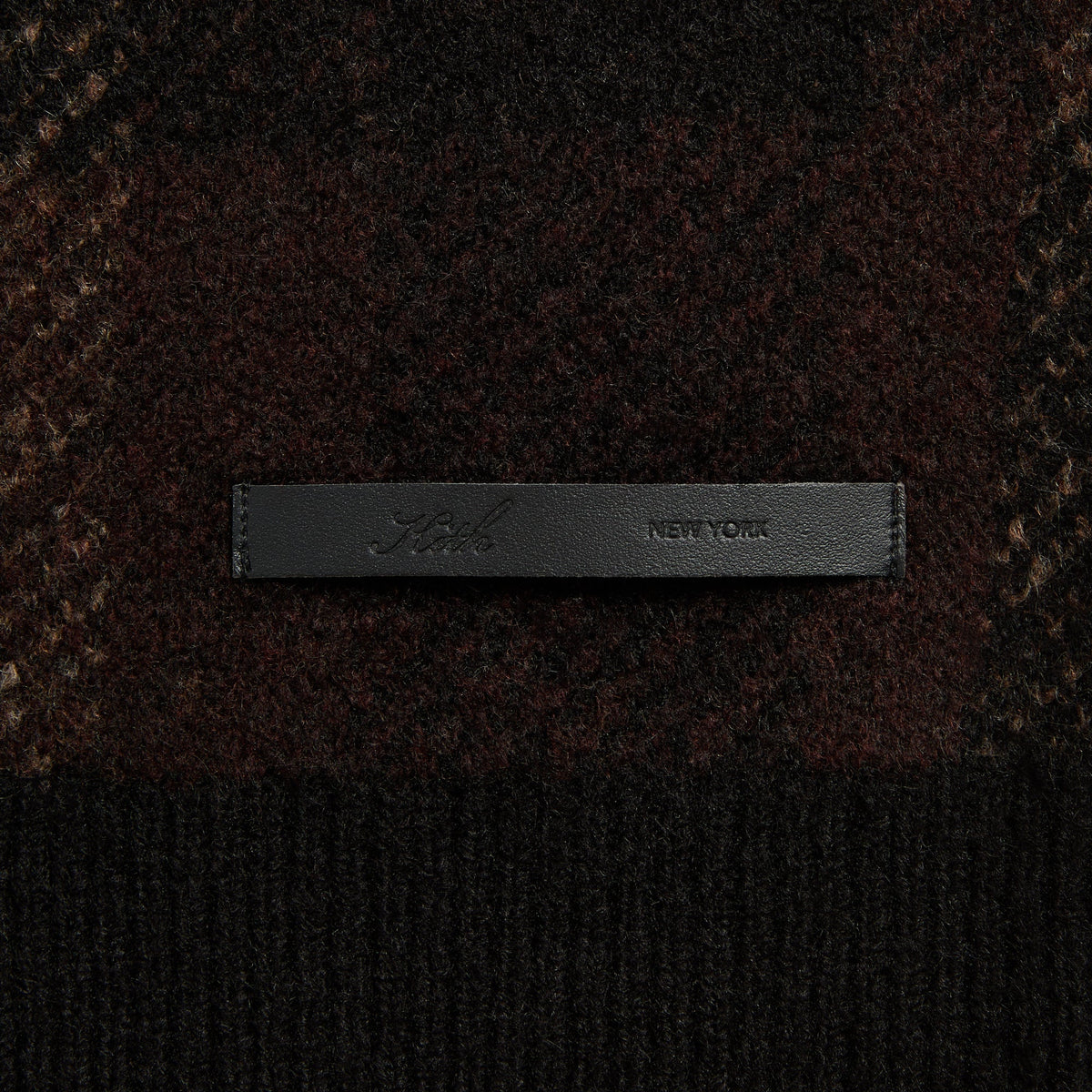 Kith Lewis Check Sweater - Black - PH