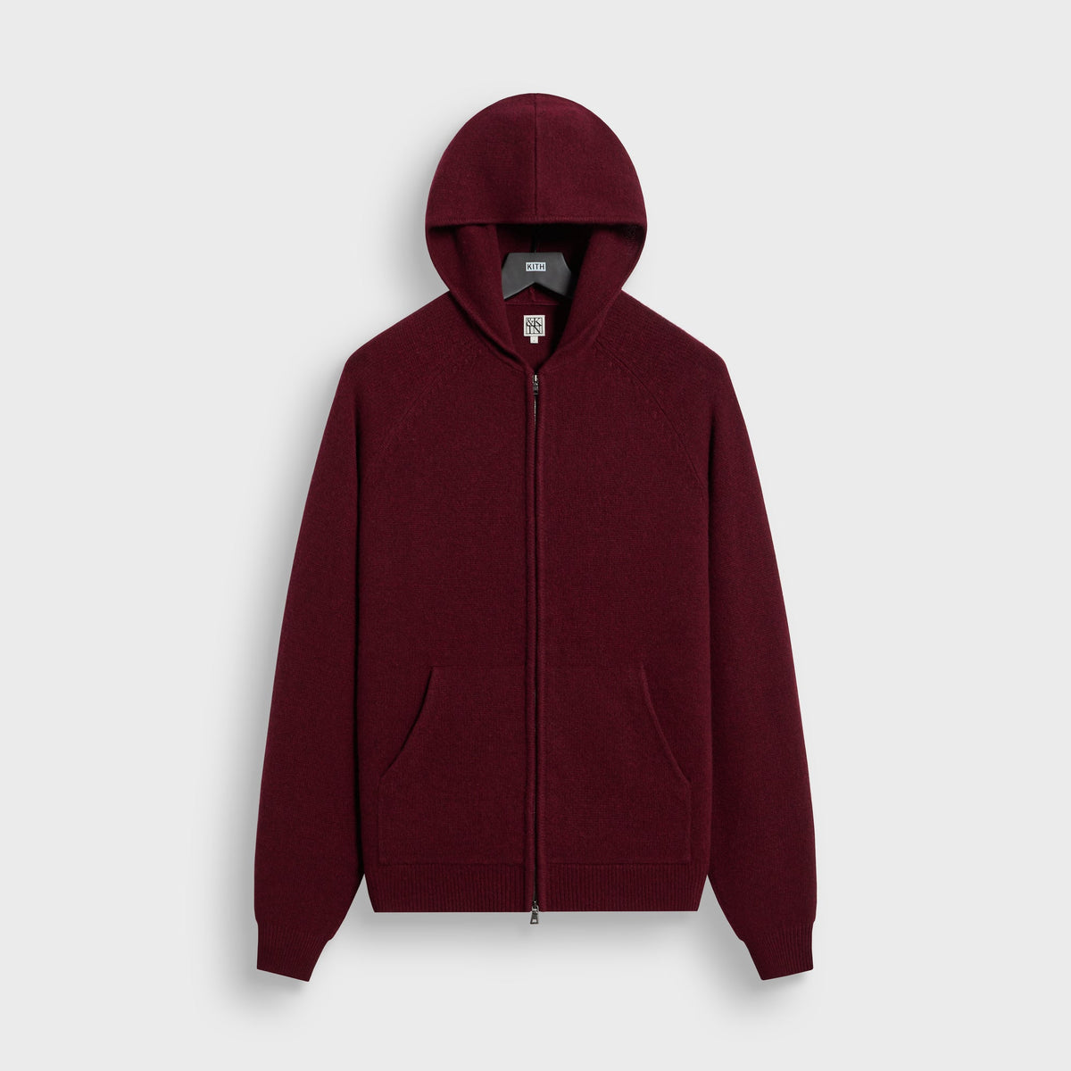 &Kin Cashmere Bennie Full Zip Hoodie - Magma