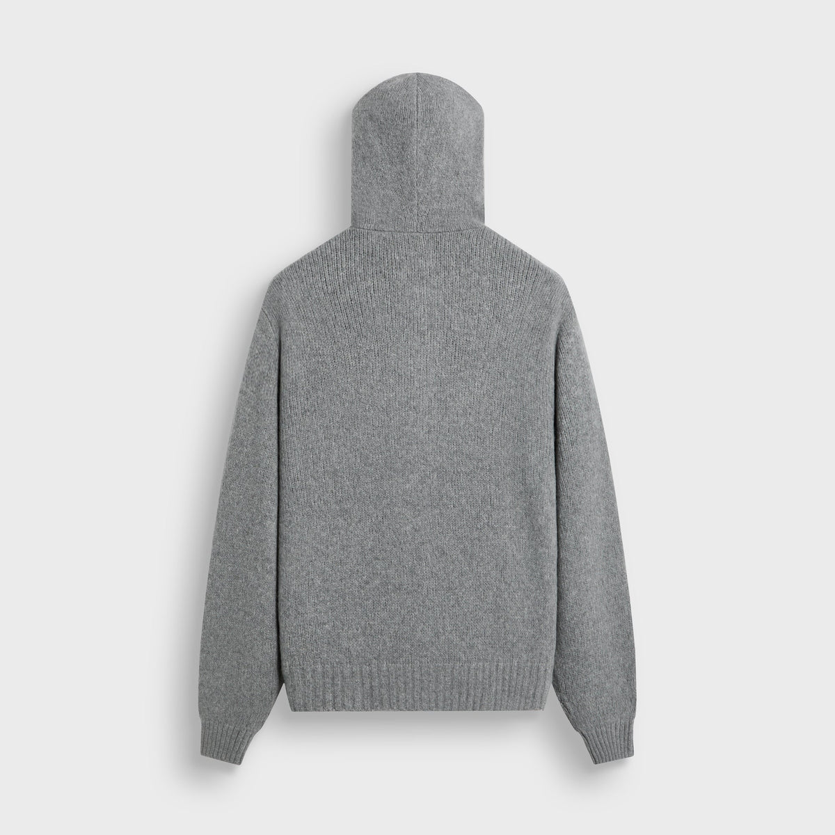 &Kin Wool Cashmere Lionel Full Zip Hoodie - Heather Grey