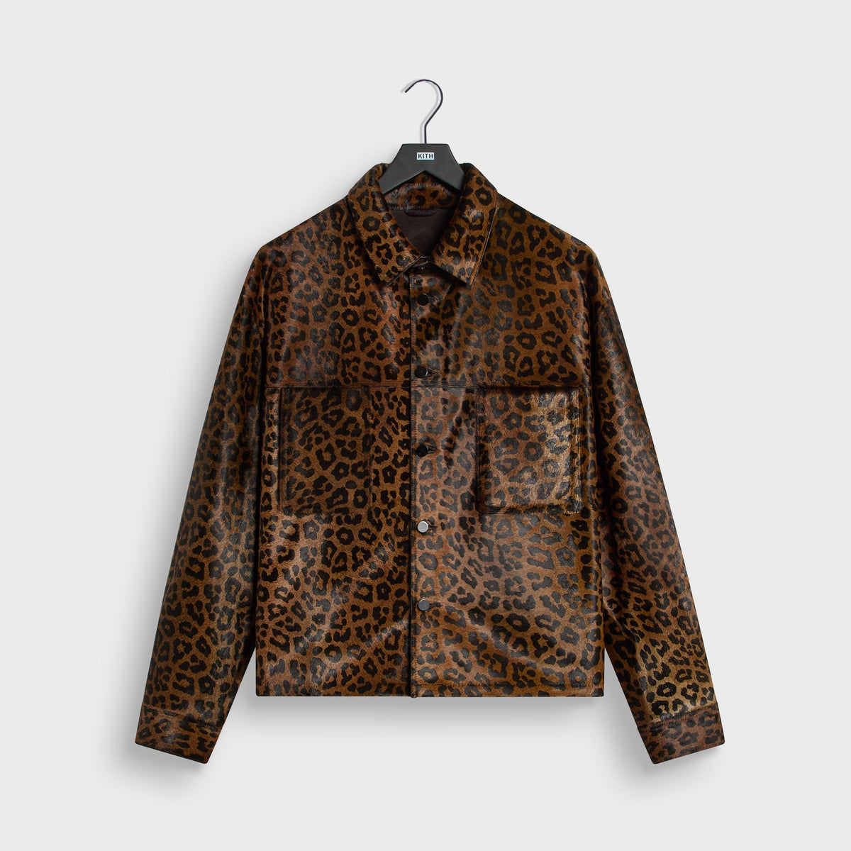 &Kin Leopard Pony Hair Henson Shirt - Kindling - PH